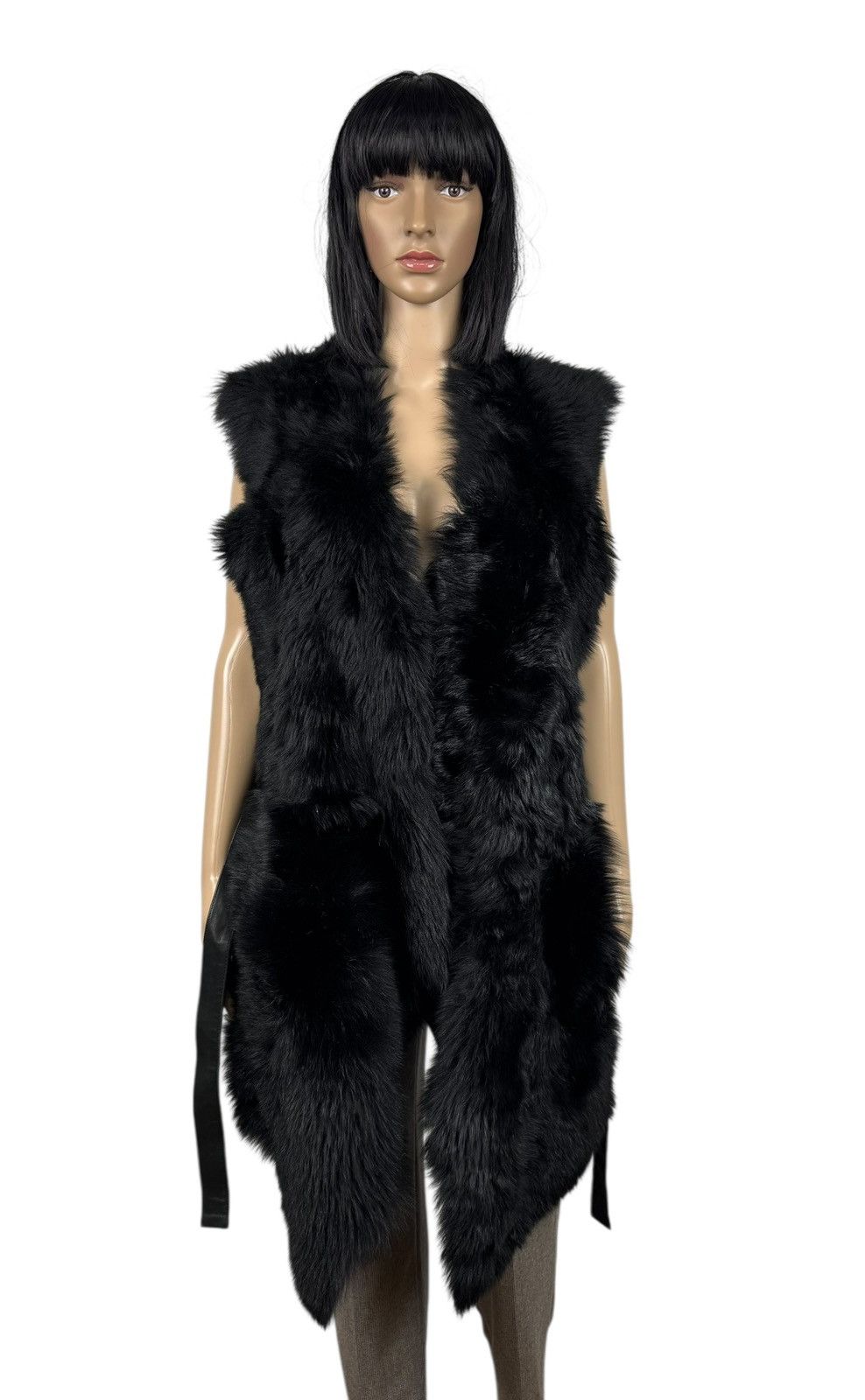 Other Aminaka Wilmont Fur Vest Belted Genuine Leather size 12 Size M / US 6-8 / IT 42-44 - 11 Thumbnail