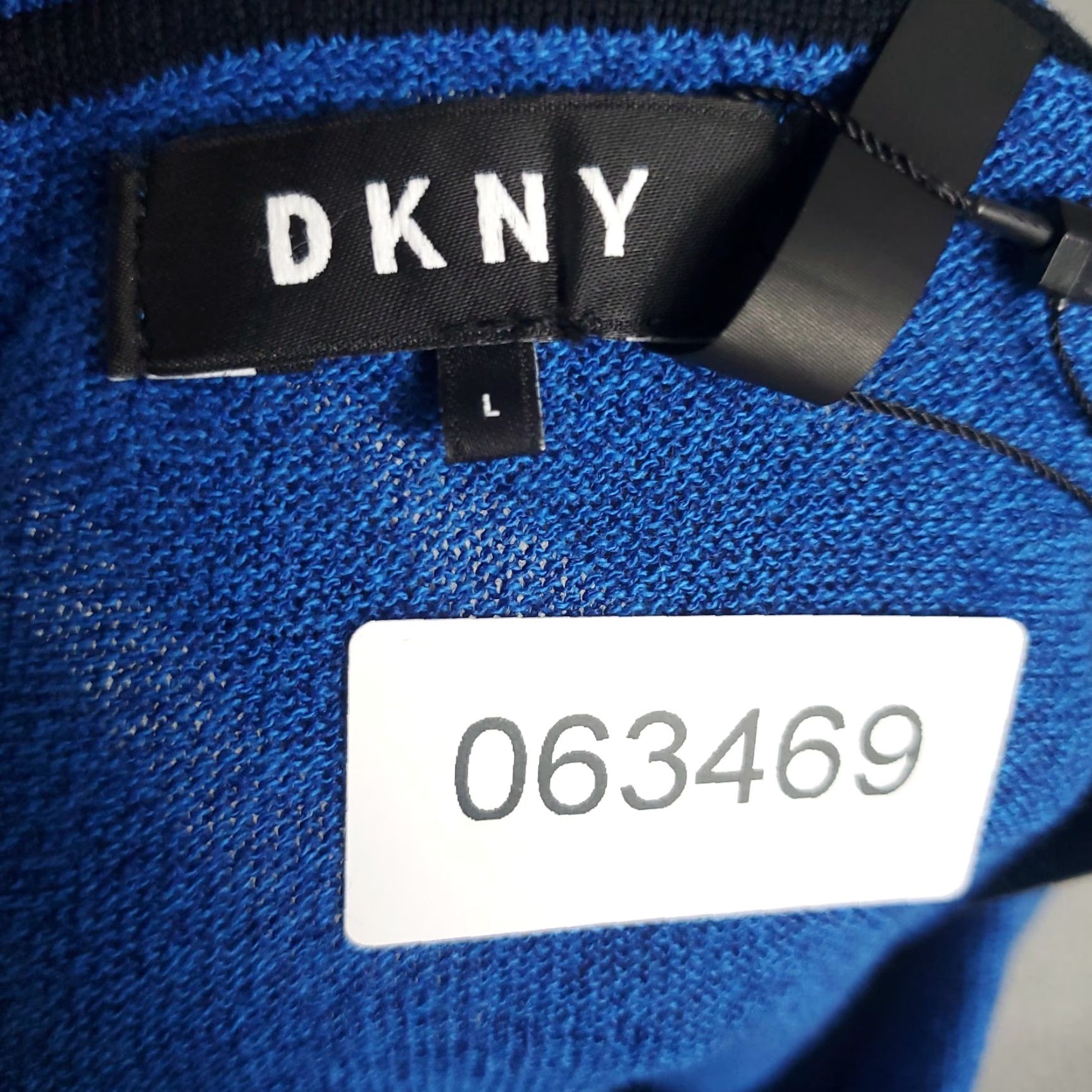 DKNY DKNY Sweater Shirt Mens Large Blue Knit Collared Pullover - Short Sleeve, Cotton, Logo, Regular Fit, All Seasons, Modern Classic, Golf/Workwear Mens Size US L / EU 52-54 / 3 - 7 Thumbnail