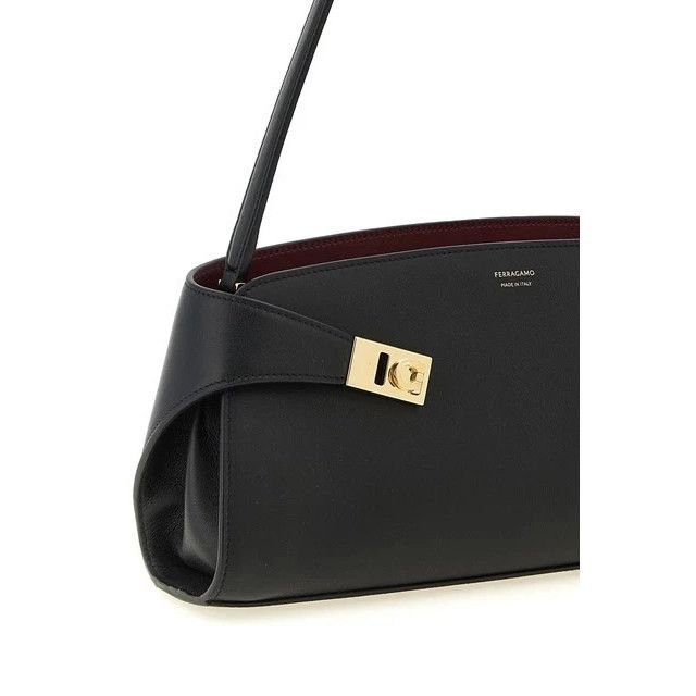 Salvatore Ferragamo FERRAGAMO Hug East West Black Shoulder Bag New & Authentic Size ONE SIZE - 3 Thumbnail