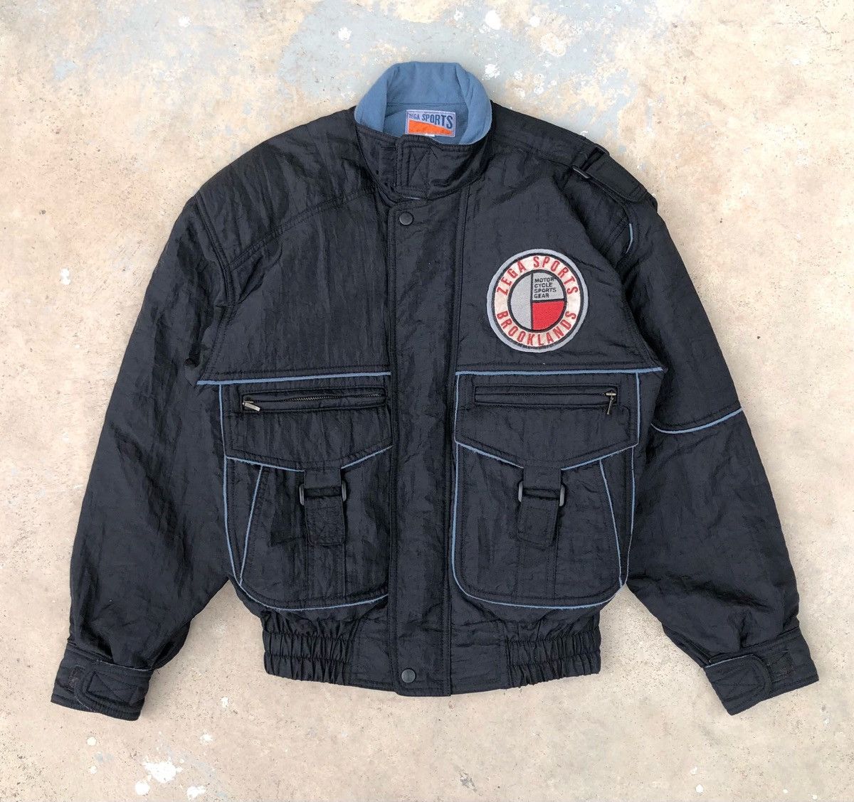 Vintage Zega Sports Brooklands Bikers Racing Bomber Jacket
