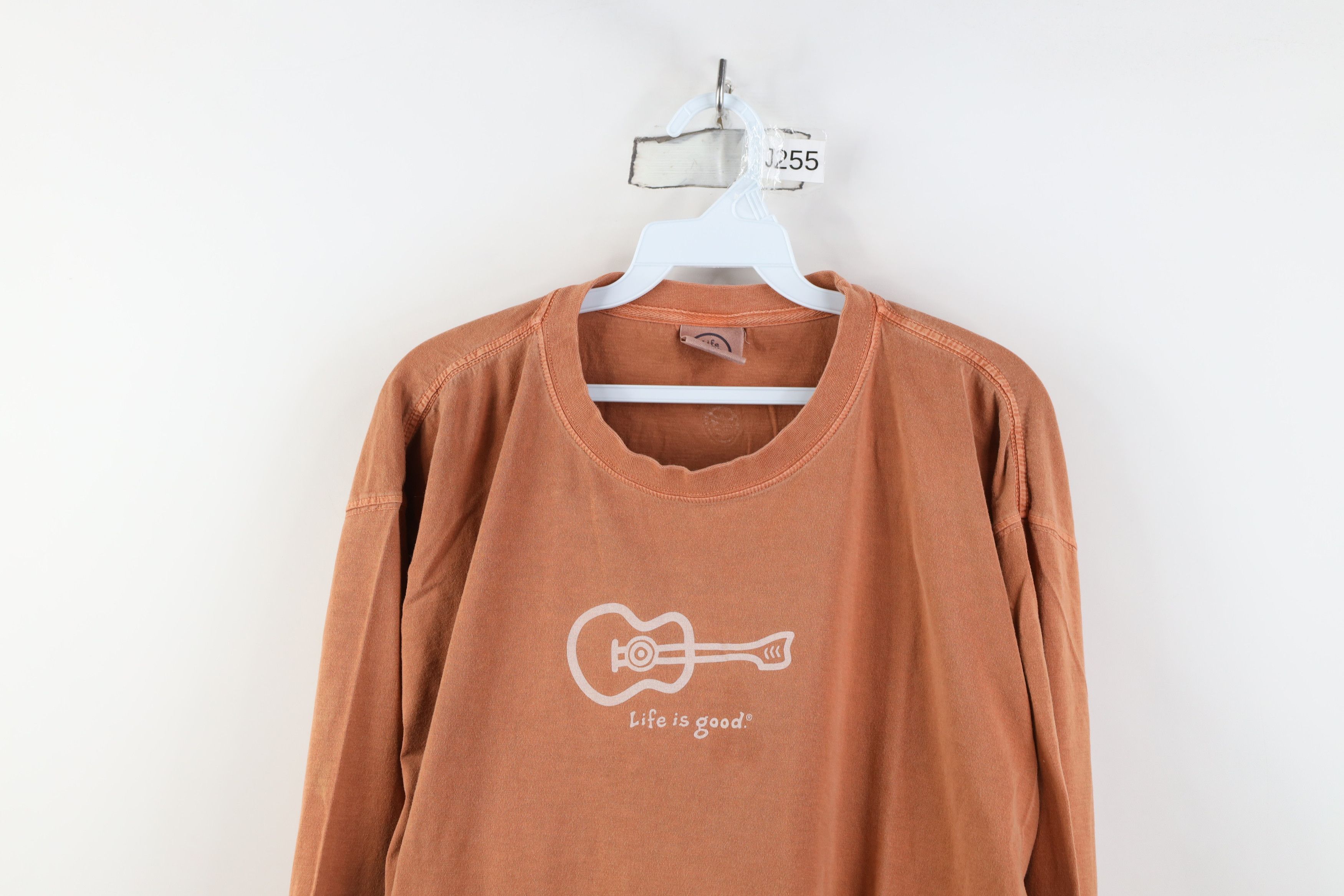 Life is Good Vintage Life Is Good Guitar Long Sleeve T-Shirt Orange Size US XL / EU 56 / 4 - 2 Thumbnail