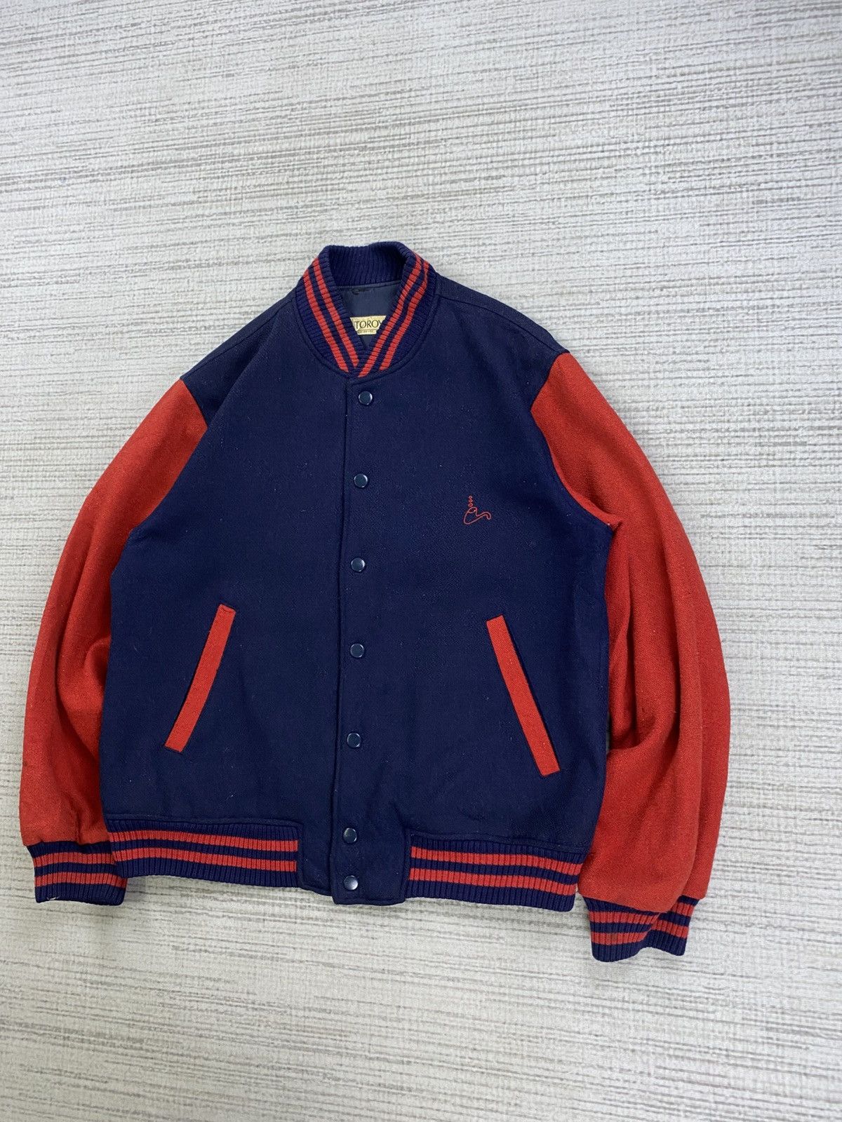 If Six Was Nine × Vintage Vintage Toroy Embroidery Logo Wool Varsity Jacket Size US M / EU 48-50 / 2 - 4 Thumbnail