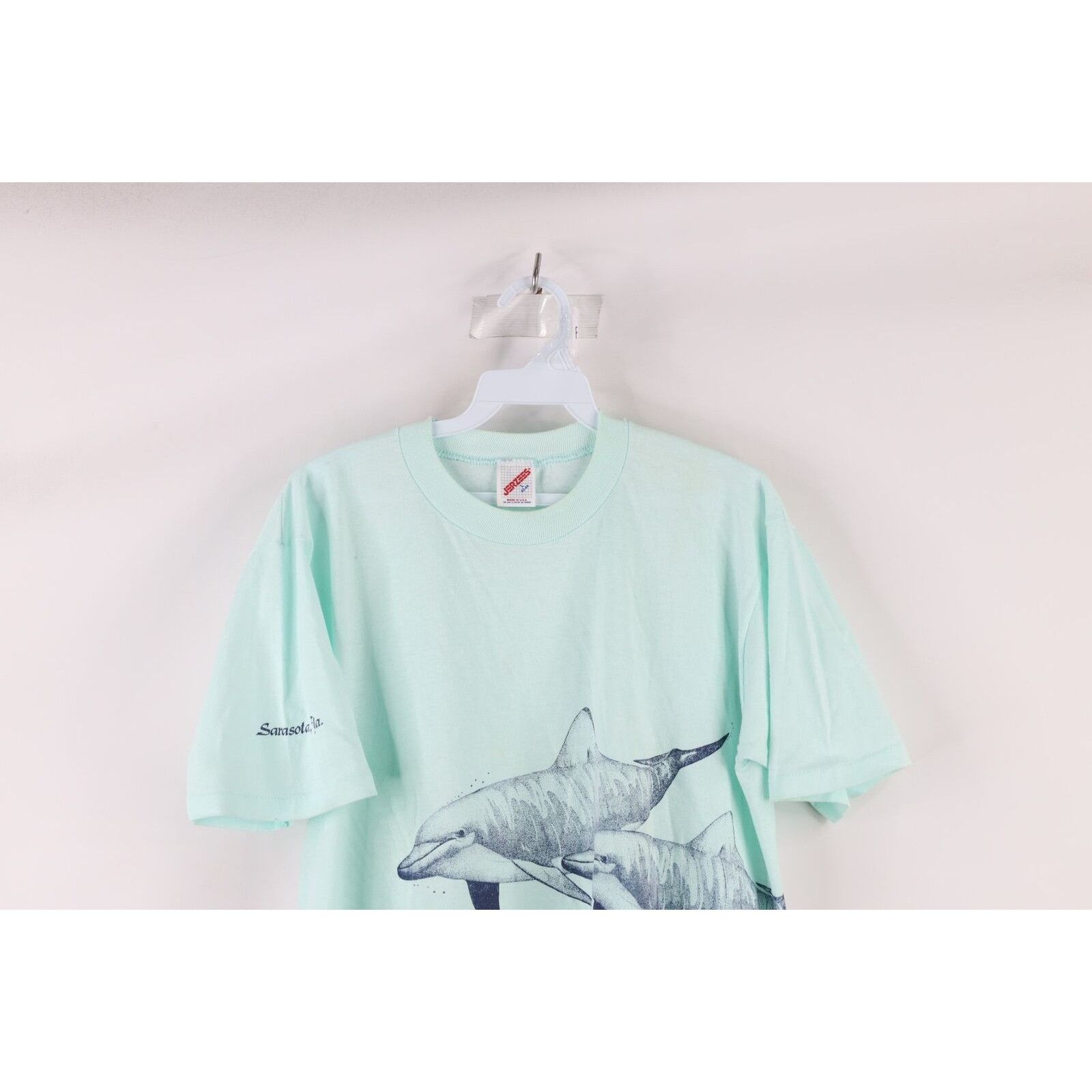 Vintage Vintage 80s Streetwear Spell Out Florida Dolphins T-Shirt Size L / US 10 / IT 46 - 2 Thumbnail