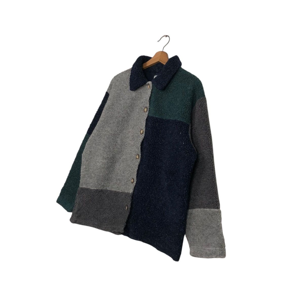 Japanese Brand 🔥VINTAGE BUTTON CHORE FLEECE JACKET BAXTER WELLS KAPITAL Size US M / EU 48-50 / 2 - 4 Thumbnail