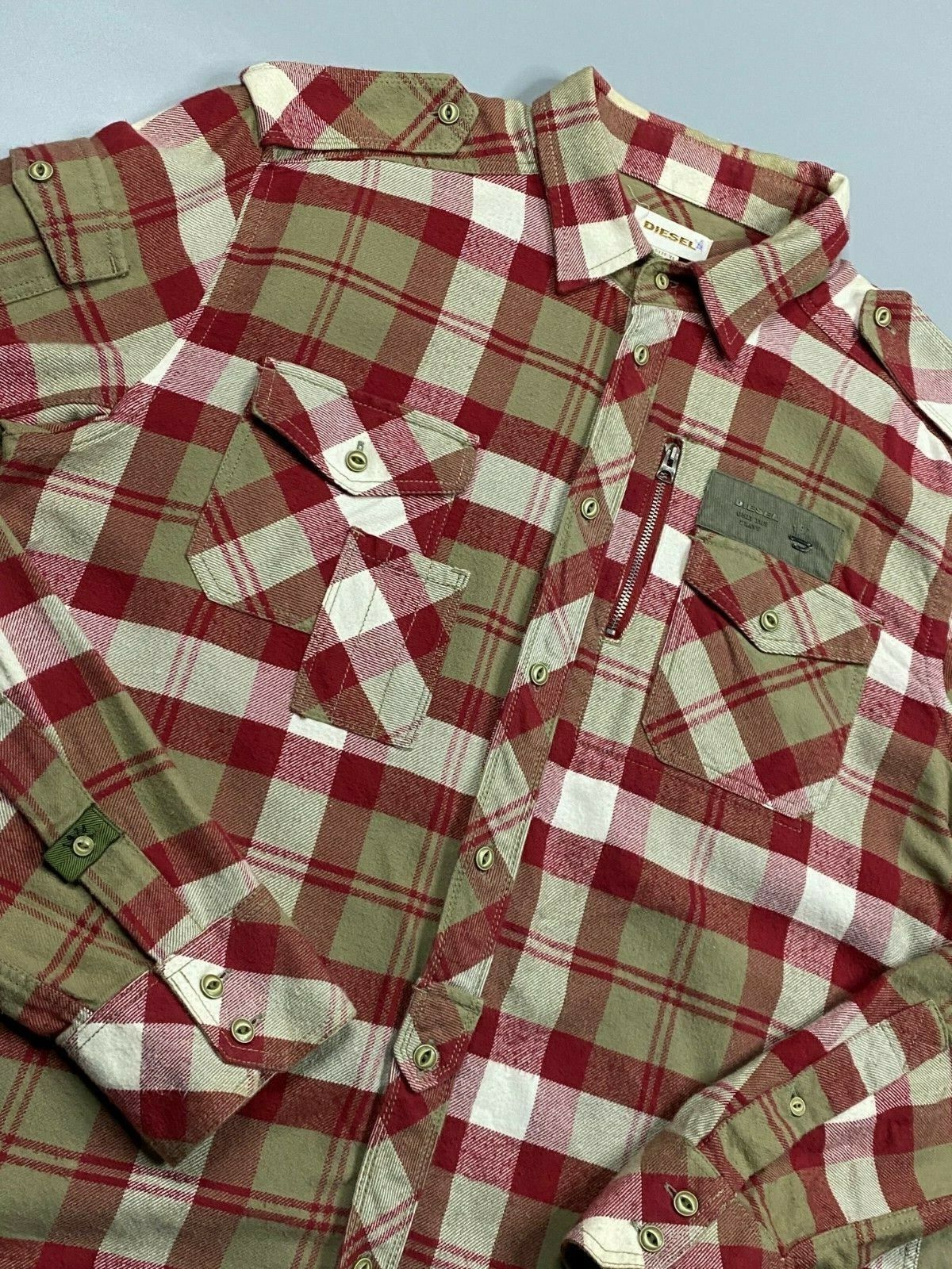 Diesel Diesel men's flannel shirt Size US XL / EU 56 / 4 - 4 Thumbnail