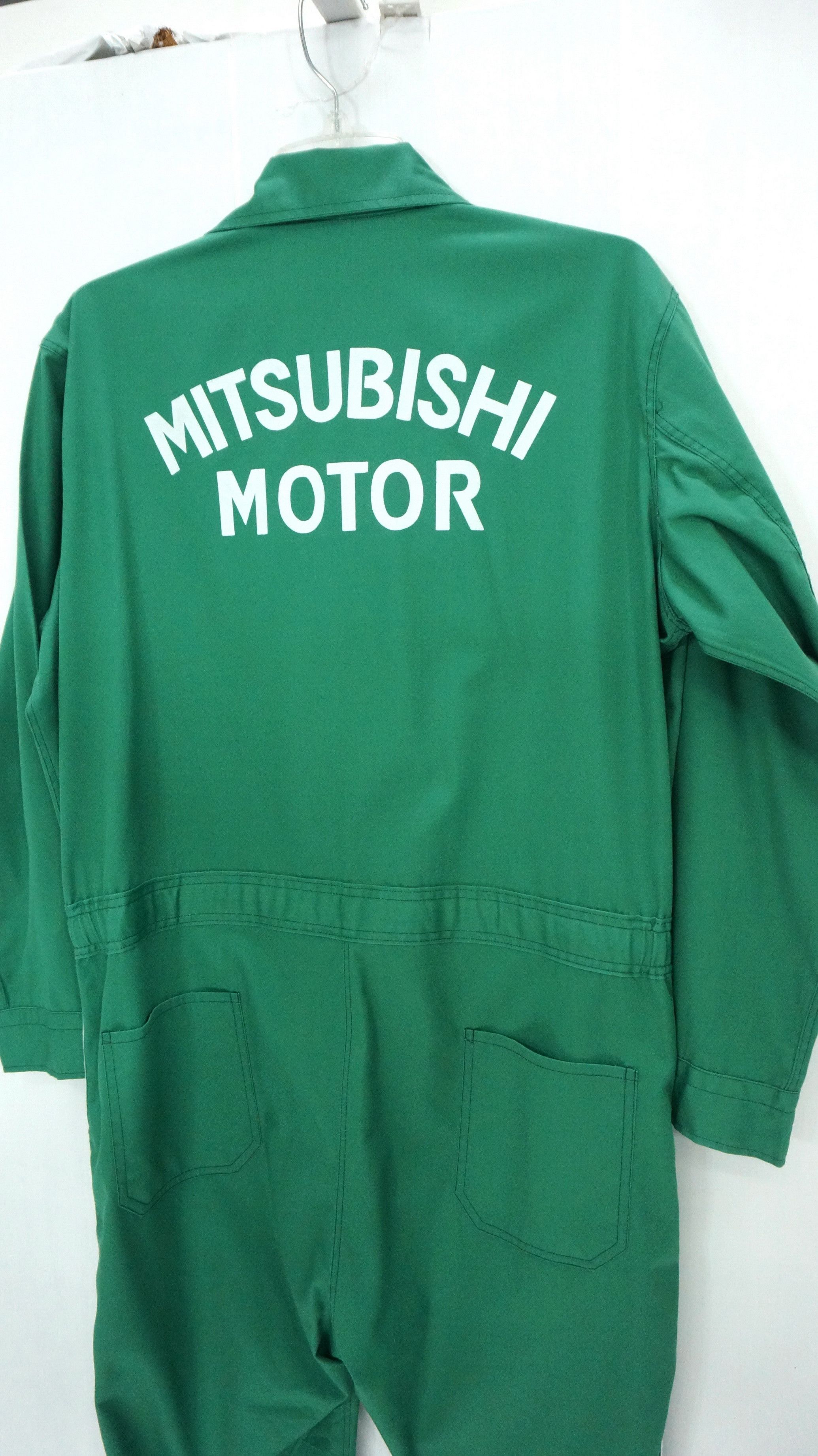 Japanese Brand Vintage MITSUBISHI MOTORS Uniform Coverall Size US 37 - 1 Thumbnail
