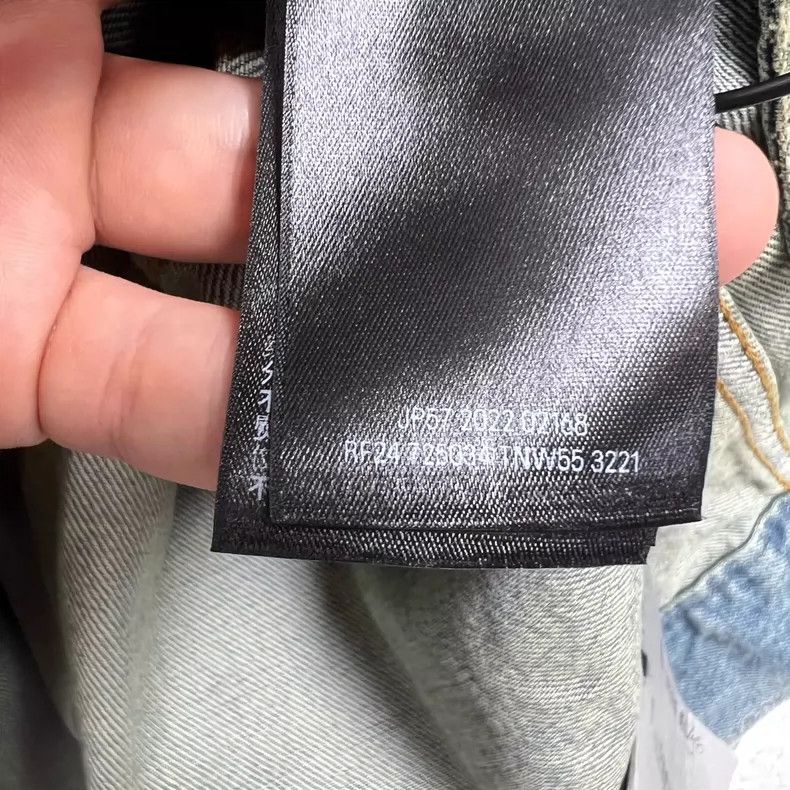 Balenciaga Balenciaga Reversed Logo Blue Washed Denim Jacket Size US L / EU 52-54 / 3 - 3 Thumbnail