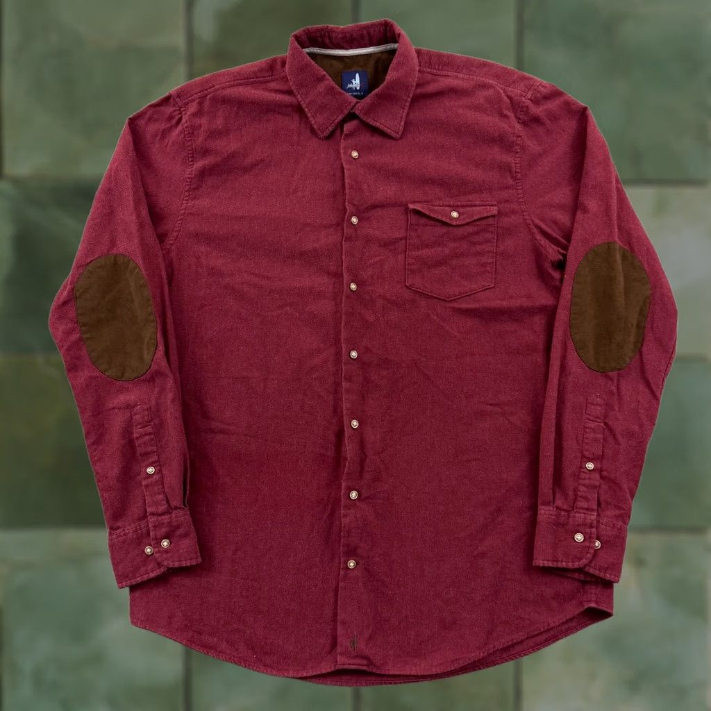 johnnie-O johnnie-O Shirt Mens L Red Button-Up Chamois Long Sleeve Preppy Vintage: No Size US L / EU 52-54 / 3 - 1 Thumbnail