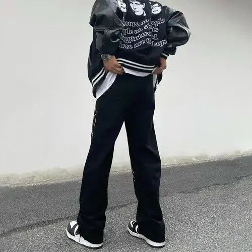 Japanese Brand Embroidery Spider Web Straight Casual Jeans Size US 32 / EU 48 - 4 Thumbnail