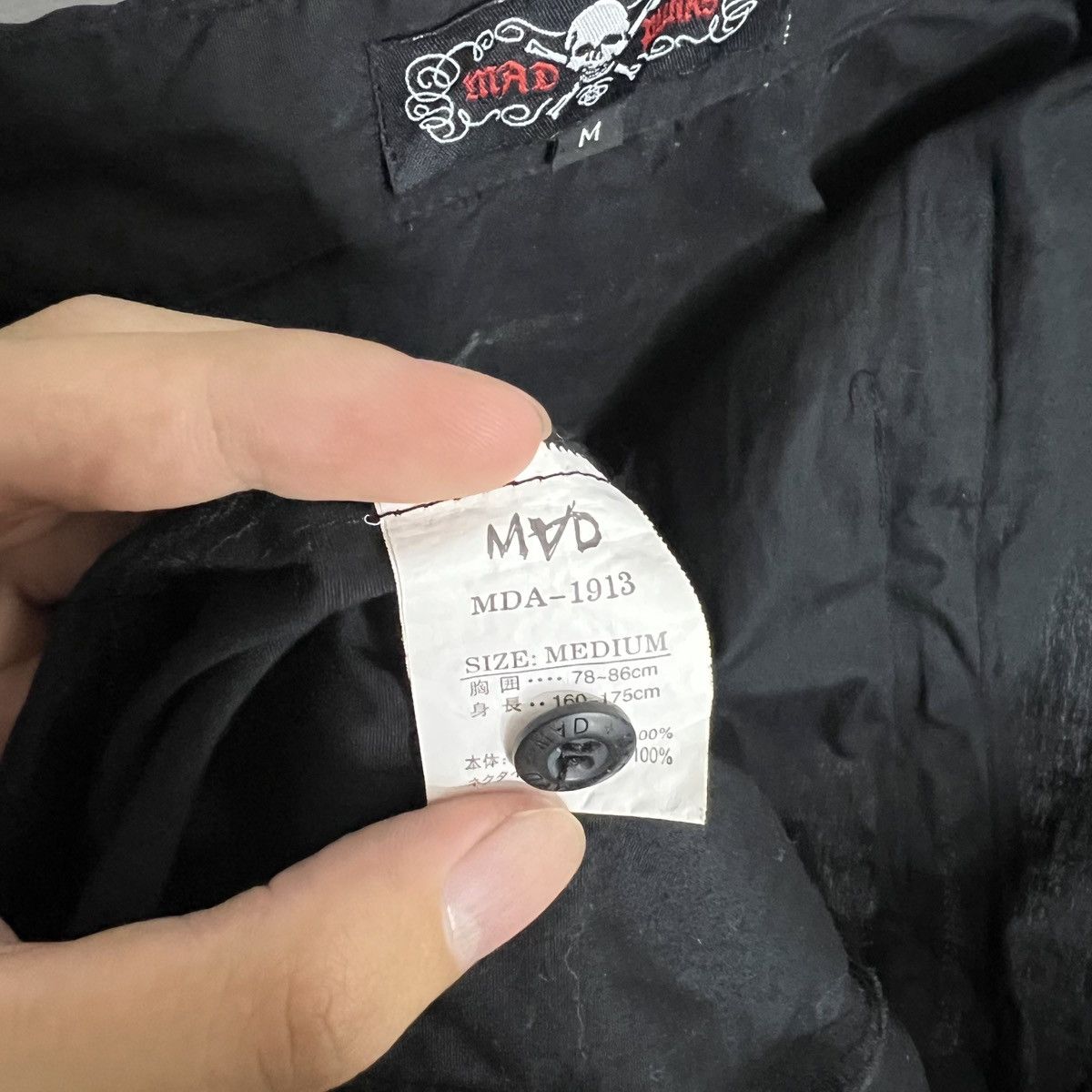 Japanese Brand MAD PUNKS BLACK BONDAGE STRAP GRAPHIC SHIRT Size US M / EU 48-50 / 2 - 10 Thumbnail