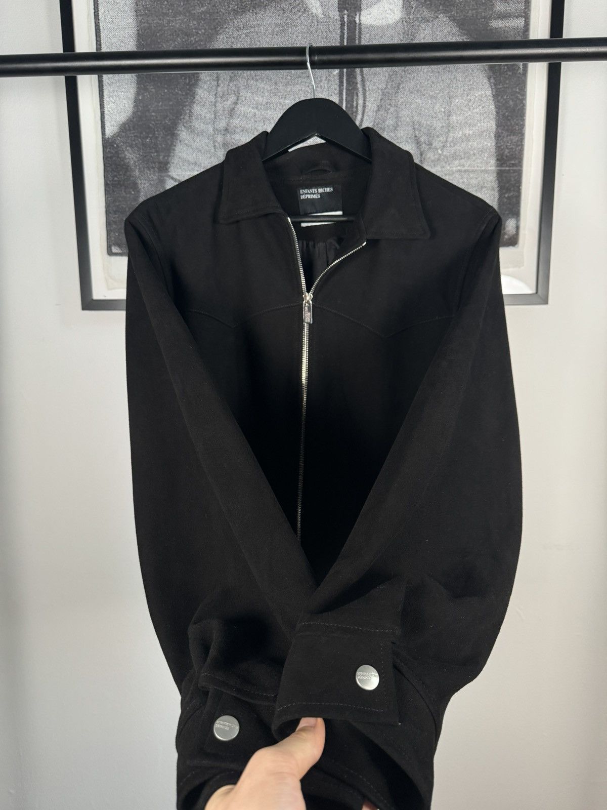 Enfants Riches Deprimes 🚭ICONIC🚭 FALL/WINTER 2023 SILK LAMBSKIN SUEDE WESTERN JACKET Size US L / EU 52-54 / 3 - 1 Thumbnail