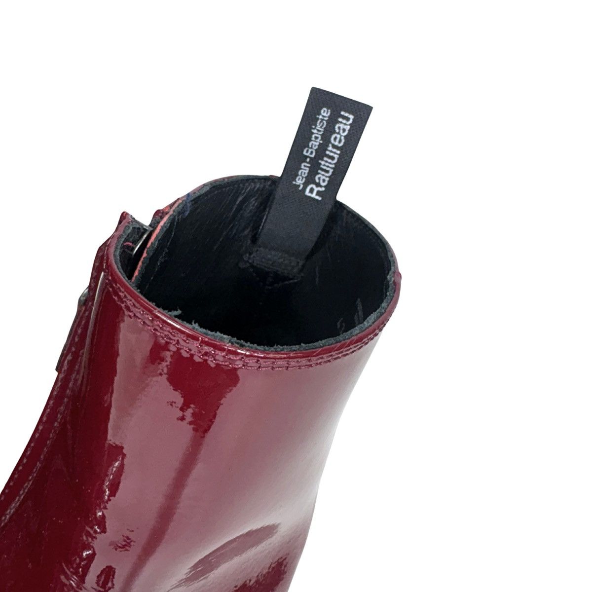 Jean Baptiste Rautureau Jean-Baptiste Rautureau Burgundy Patent Leather Boots Size US 10 / EU 43 - 5 Thumbnail
