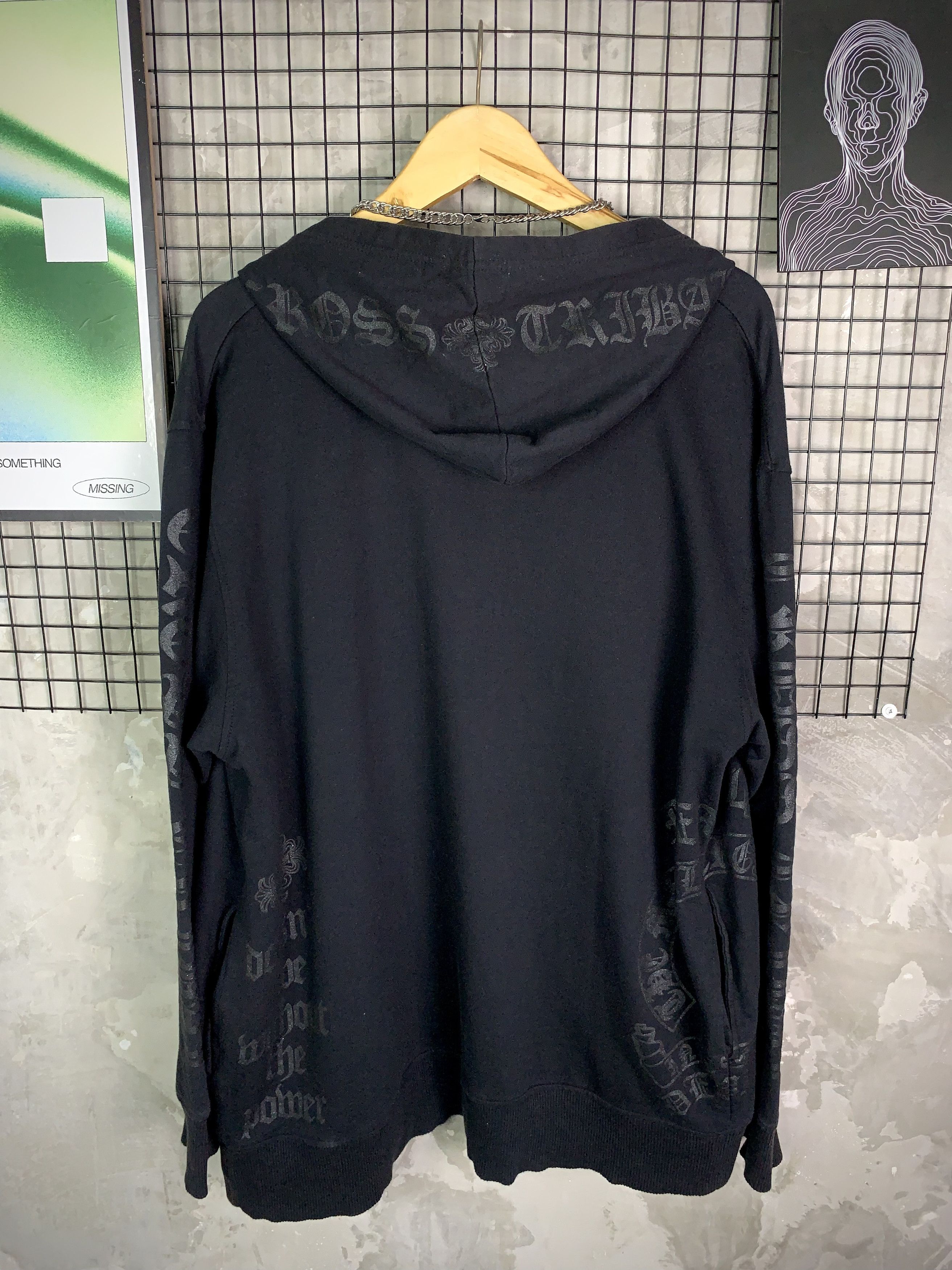 Defective Struct Y2K Defectif Struct Gothic Cross Tribal Full Zip Hoodie Size US XXL / EU 58 / 5 - 5 Thumbnail
