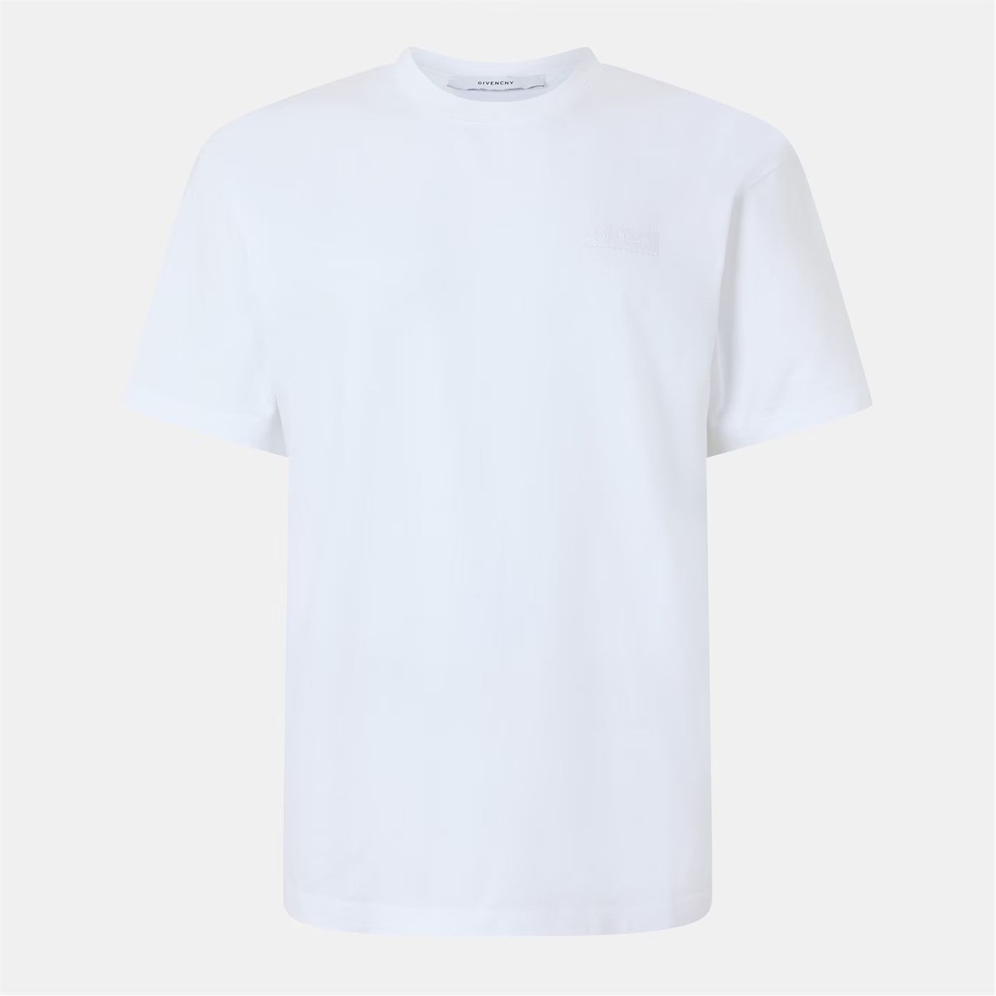 Givenchy o1g2r1mq0426 Logo Patch T-Shirt in White Size US XL / EU 56 / 4 - 1 Thumbnail