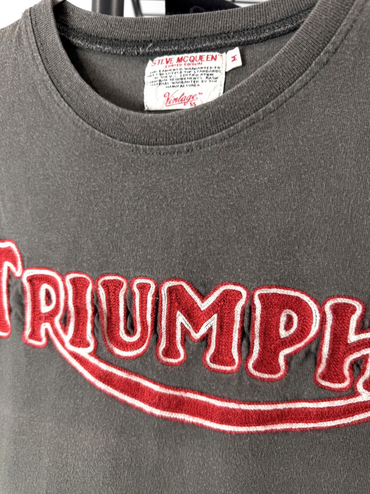 Vintage Rare! Vintage Triumph Steve McQueen Racing T Shirt Size US M / EU 48-50 / 2 - 4 Thumbnail