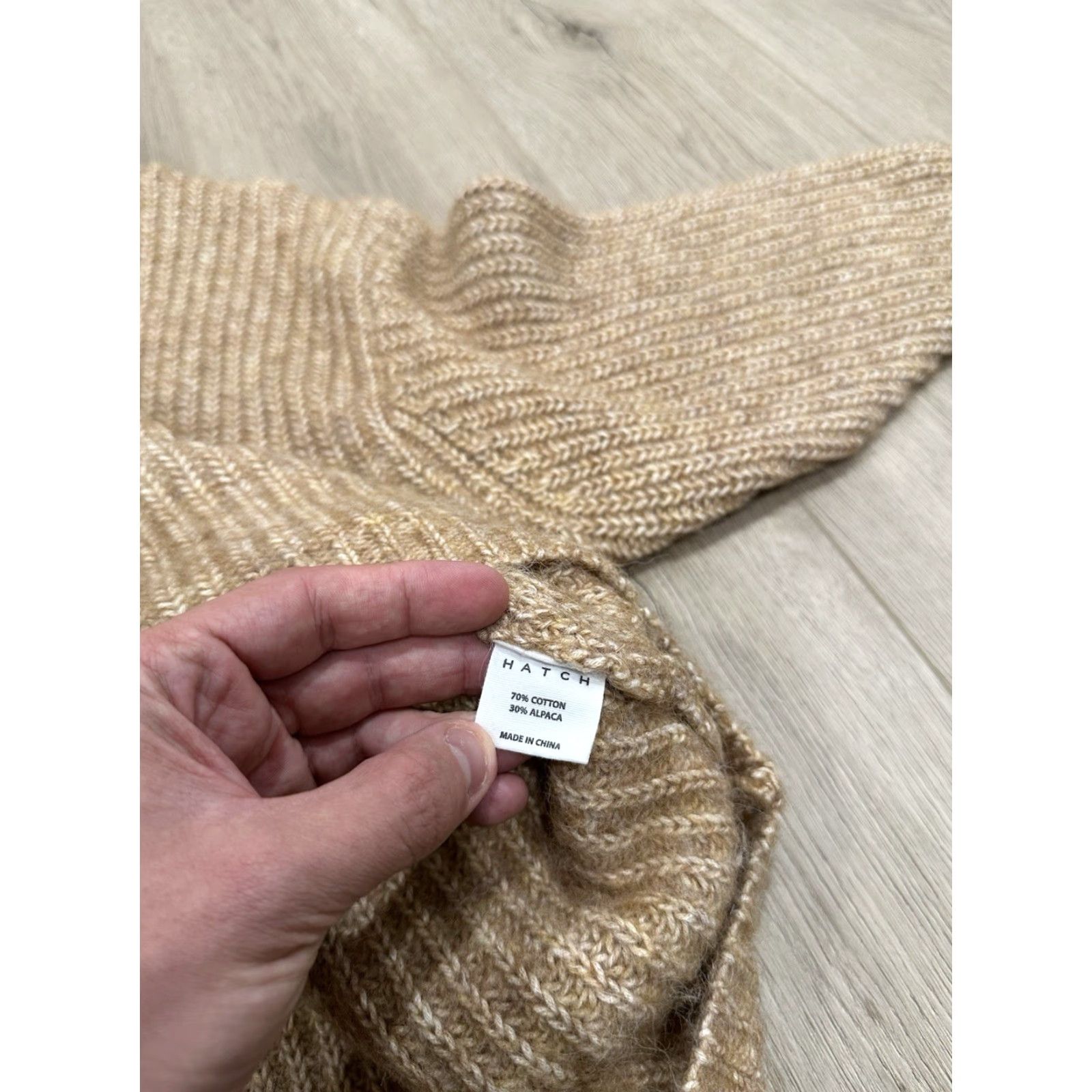 Vintage VINTAGE Hatch Maternity Sweater Beige Alpaca Oversized Pullover 1 Womens Size XS / US 0-2 / IT 36-38 - 5 Thumbnail