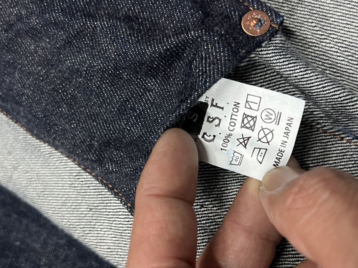 Other Japanese Denim Blazer C.S.F. | Tailored Jacket | Rare Size 38R - 11 Thumbnail