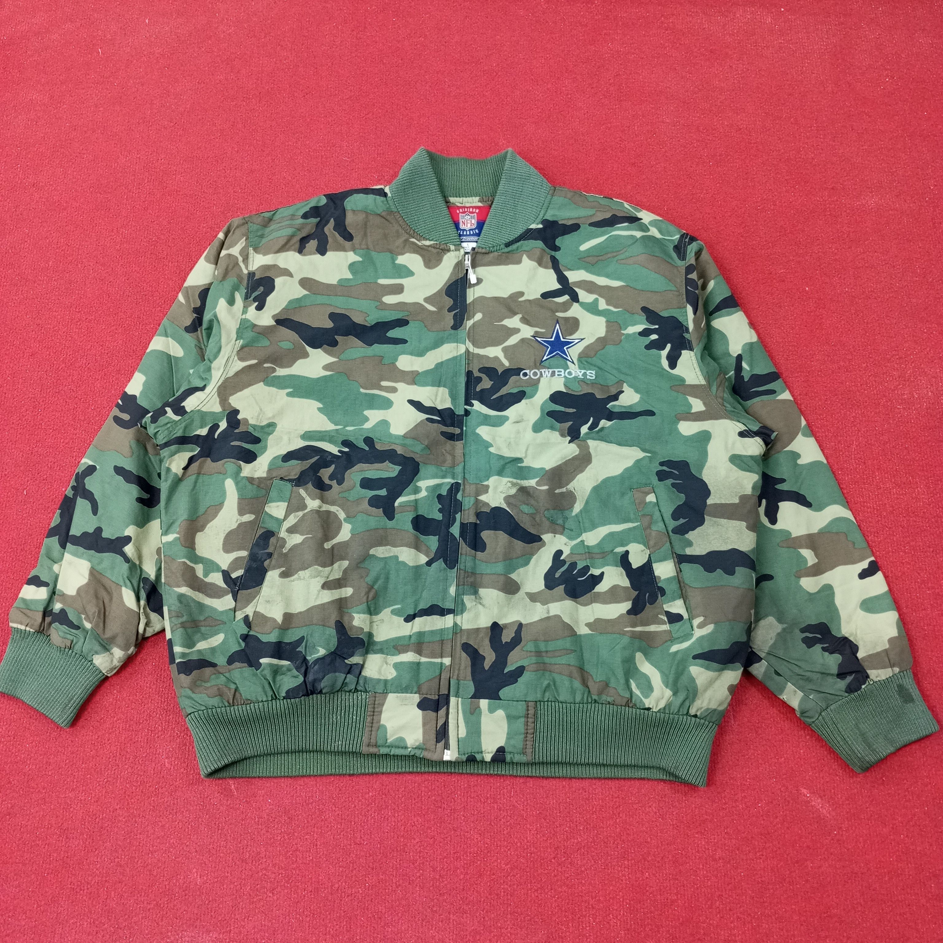 NFL Dallas Cowboys NFL Football Team Camo Jacket c250n7 Size US XXL / EU 58 / 5 - 3 Thumbnail