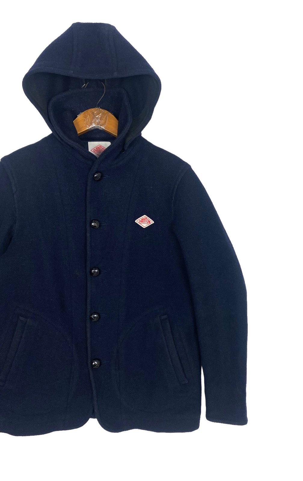 Danton Rare‼️ Danton Wool Coat Hoodie Made in Japan Size US S / EU 44-46 / 1 - 2 Thumbnail