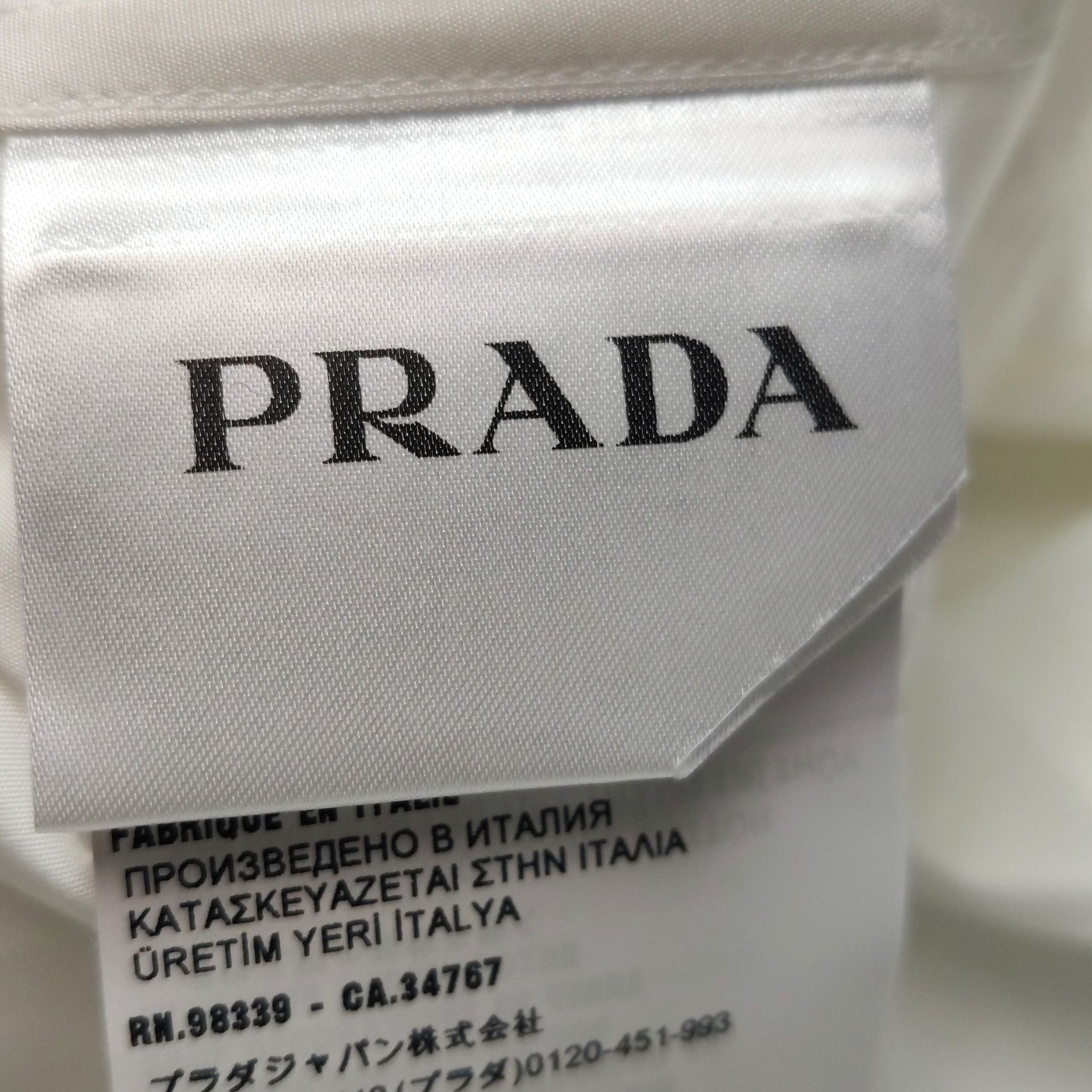 Prada Prada Cotton Studded Shirt with White Design . Size M / US 6-8 / IT 42-44 - 9 Thumbnail