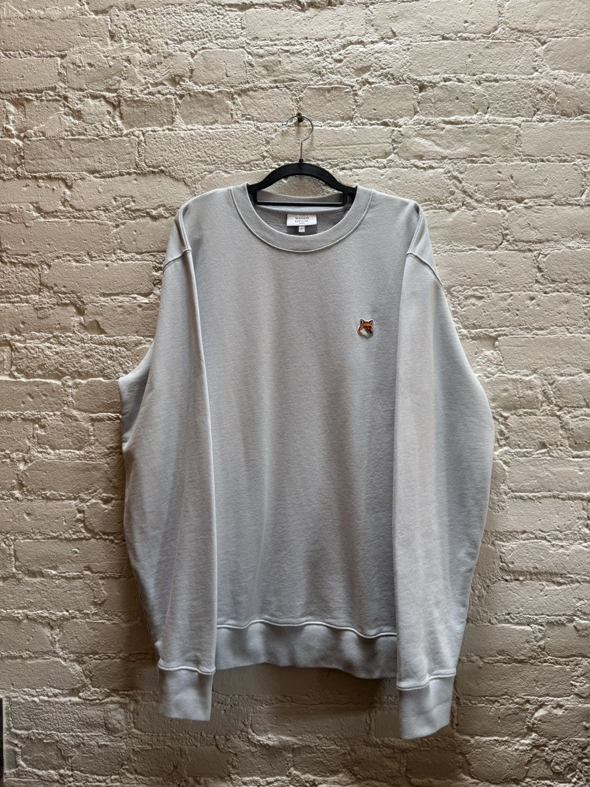 Maison Kitsune Fox Head Patch Logo Crewneck Sweatshirt Size US XL / EU 56 / 4 - 1 Thumbnail