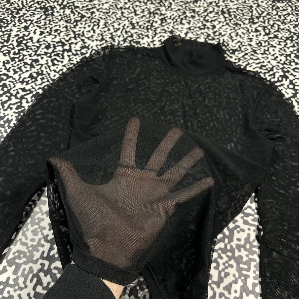 Japanese Brand Vintage Y2K Japanese Mesh Retro Style Longsleeve 90s Style Size S / US 4 / IT 40 - 7 Thumbnail