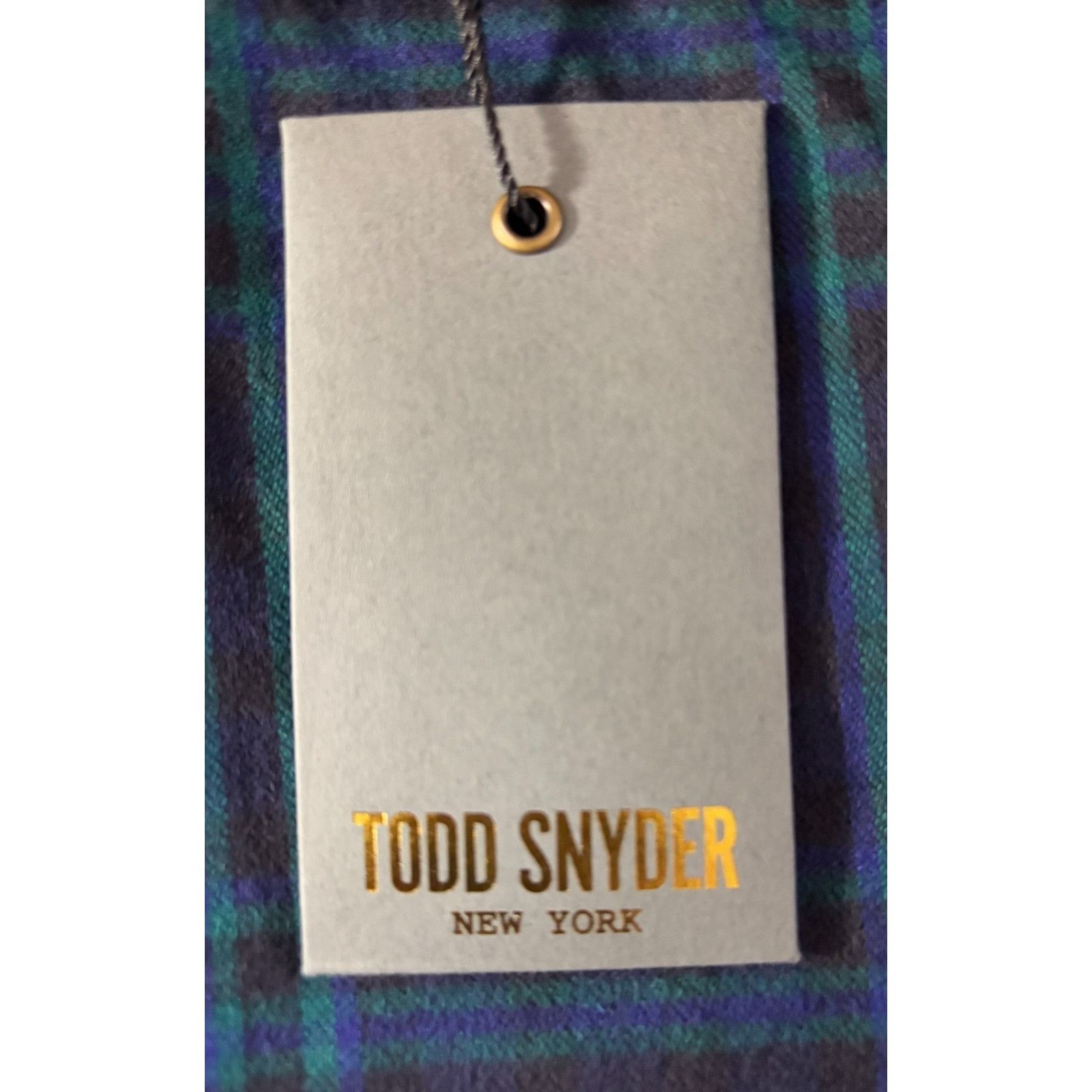 Todd Snyder Todd Snyder X Albiate Flannel Shirt size L color blue multi Size US L / EU 52-54 / 3 - 5 Thumbnail