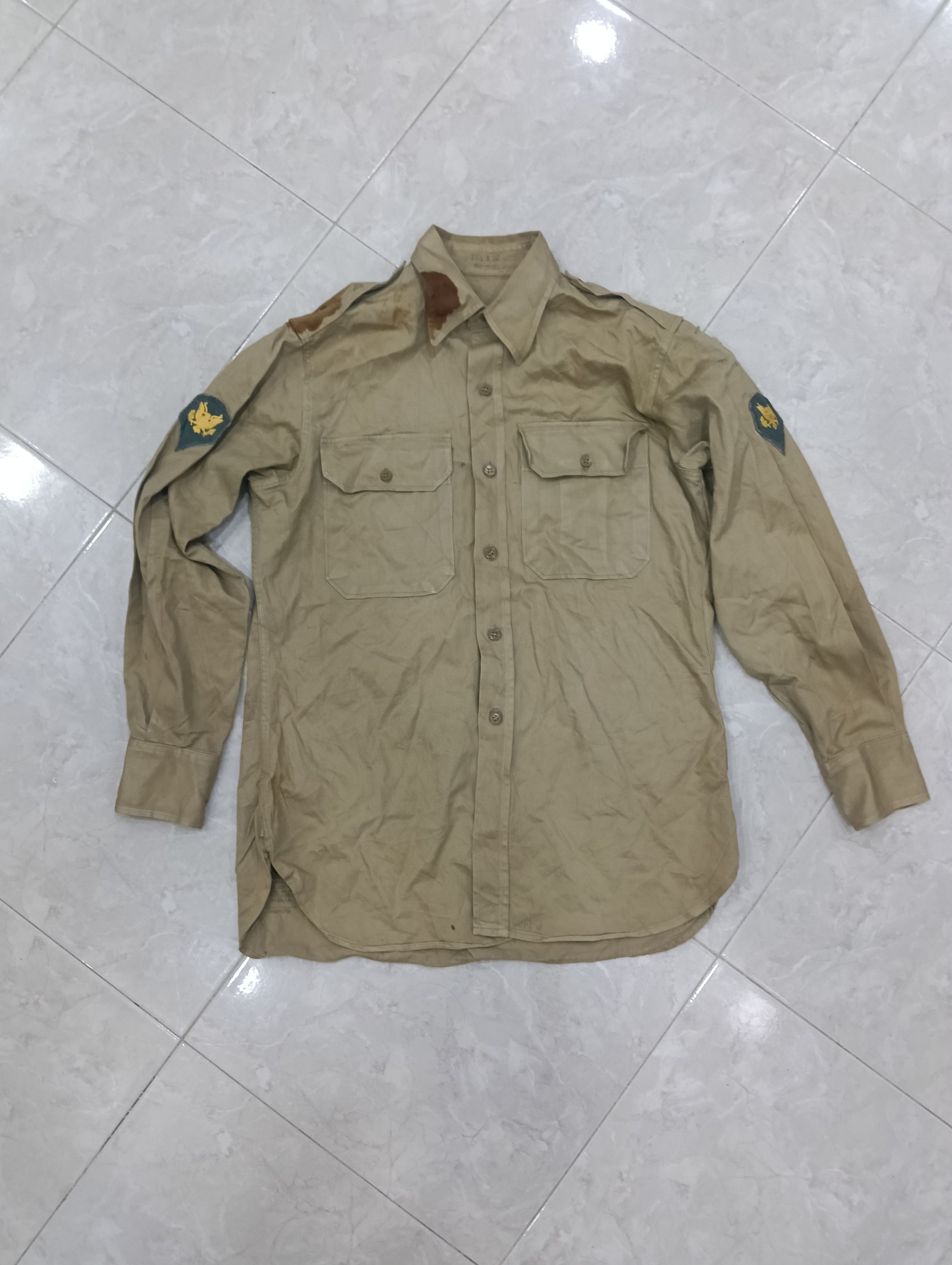 Army Of Me True Vintage 40s/50s Us Army Officer WWll Size US L / EU 52-54 / 3 - 1 Thumbnail