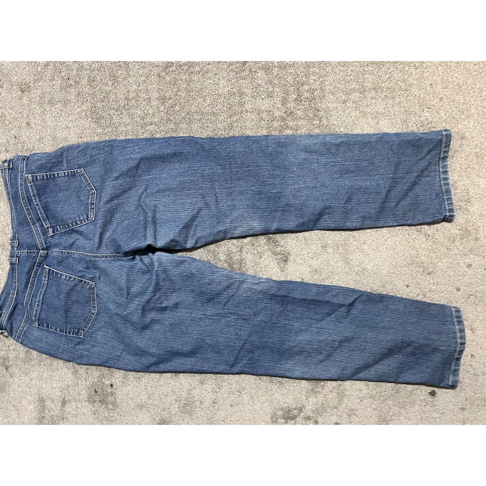 Gloria Vanderbilt Gloria Vanderbilt Jeans Womens 12 Blue Amanda Distresse Straight Denim Jean Ladies 12 Size 34" / US 12 / IT 48 - 3 Thumbnail