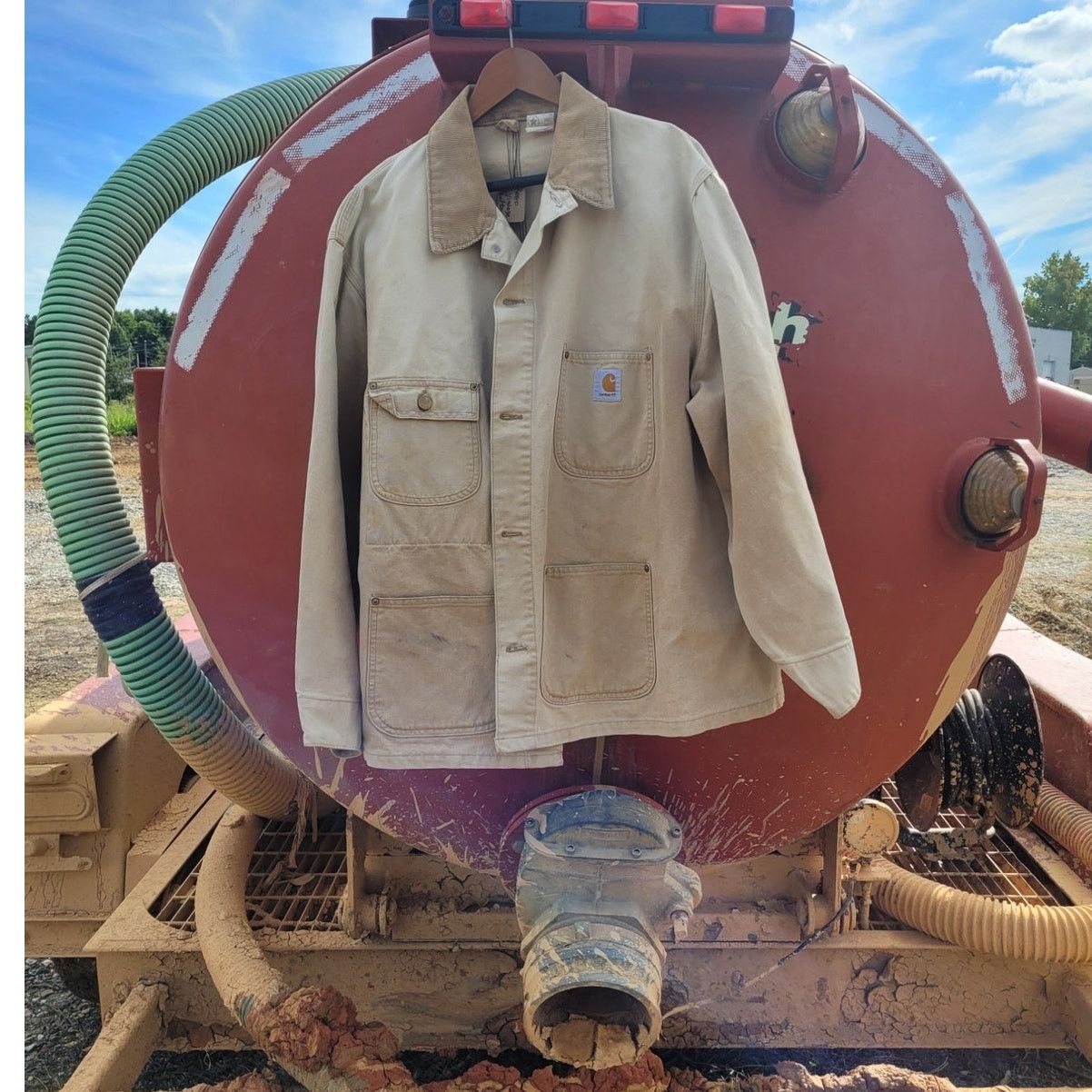 Carhartt × Carhartt Wip × Vintage Vintage Carhartt Chore Barn Coat Corduroy Collar Size US XXL / EU 58 / 5 - 5 Thumbnail