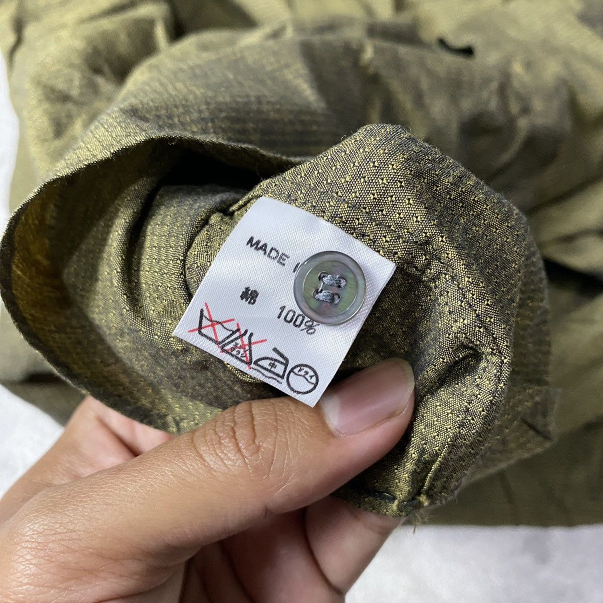 Y's × Y's for Men × Yohji Yamamoto Vintage Y’s For Men Shirt XL Yohji Yamamoto Olive Size US XL / EU 56 / 4 - 5 Thumbnail