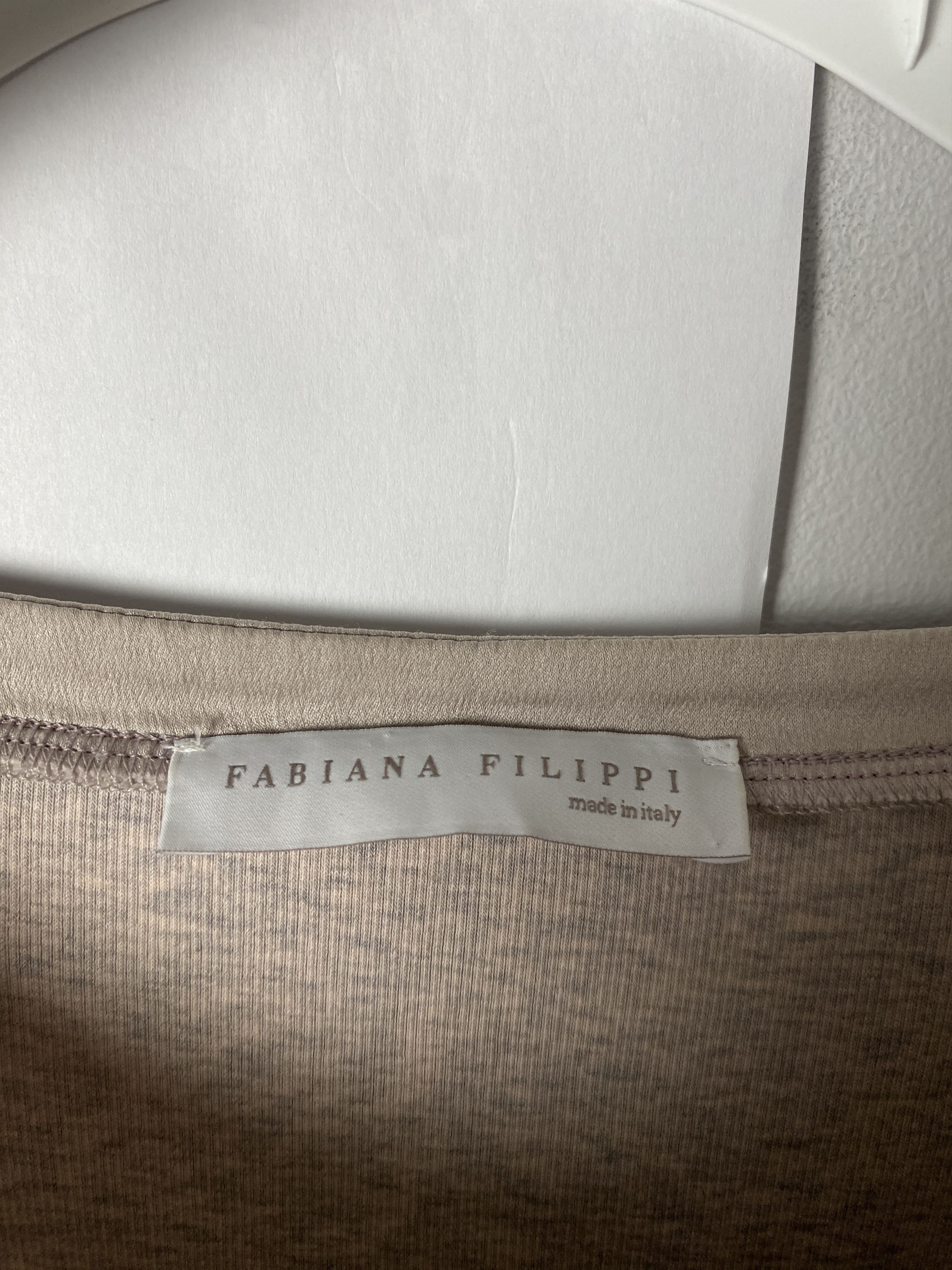 Fabiana Filippi Fabiana Filippi cotton lycra long sleeve t-shirt tee Size L / US 10 / IT 46 - 3 Thumbnail