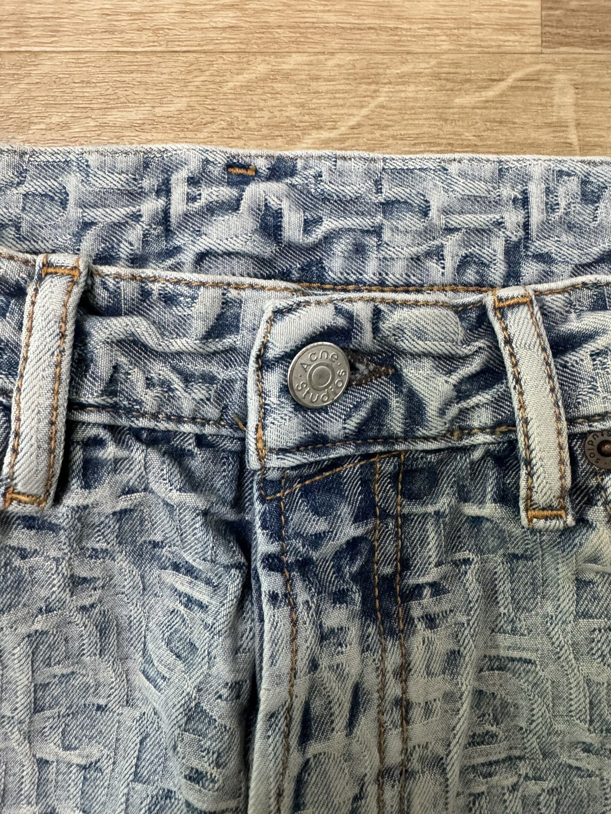 Acne Studios BAGGY FIT JEANS - 1981M MONOGRAM Size US 30 / EU 46 - 3 Thumbnail