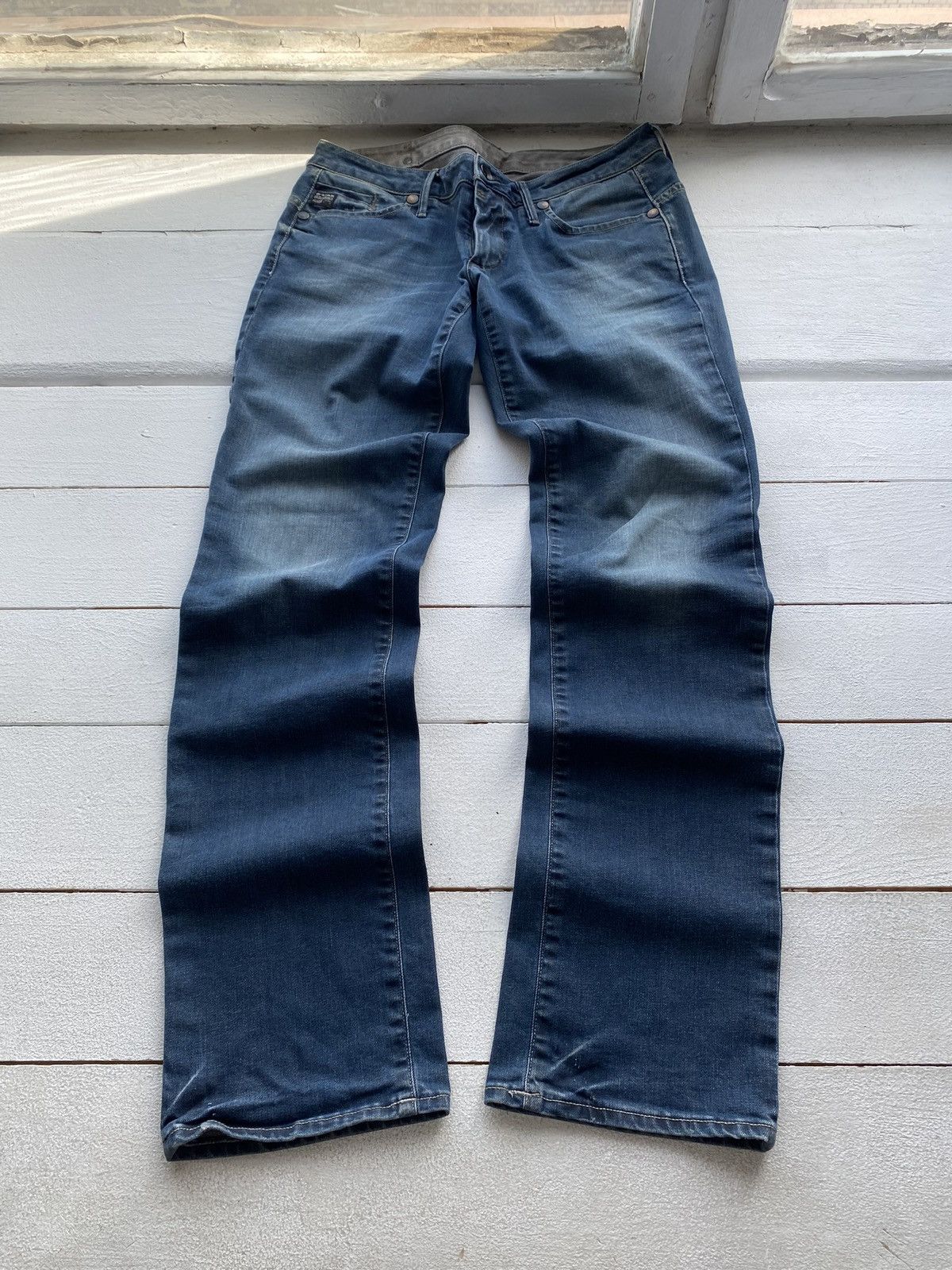 G-Star × Vintage 🔥G Star Raw Midge Straight Wom Opium Punk Blue Jeans Y2k Size 32" / US 10 / IT 46 - 1 Thumbnail