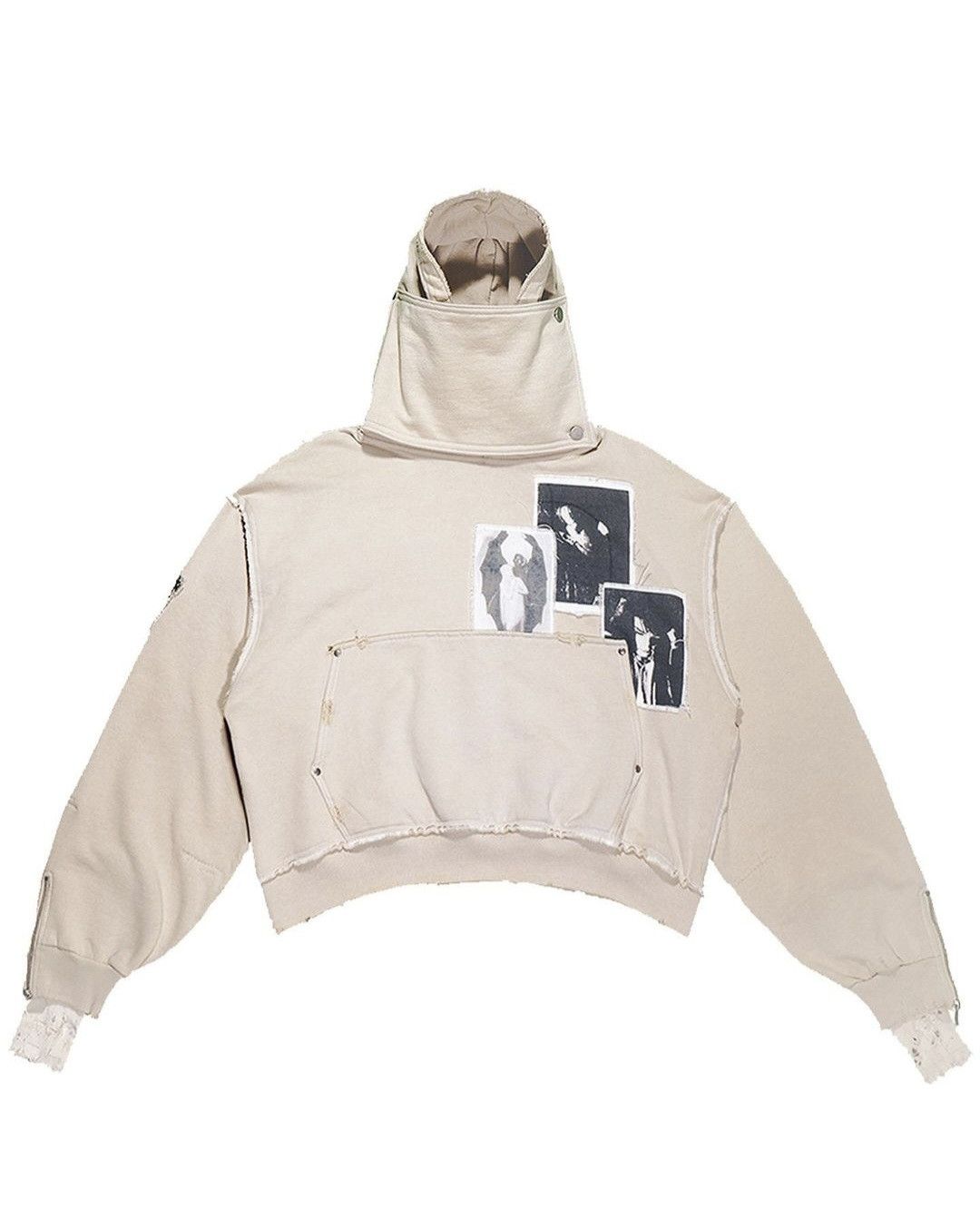 SHINE LUXURY Shine Luxury Studios scarfed flight zipper Hoodie Size US L / EU 52-54 / 3 - 5 Thumbnail