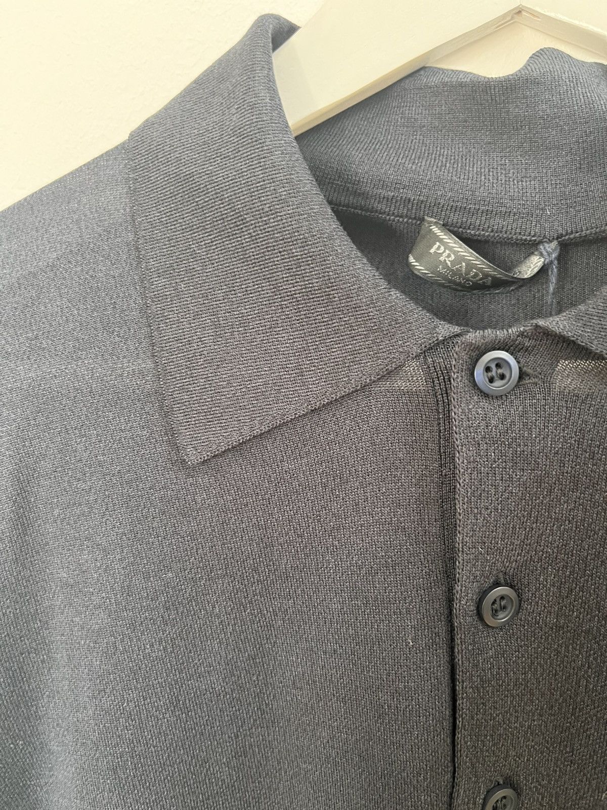 Prada Prada Silk/ Cotton DNA Polo Size US L / EU 52-54 / 3 - 4 Thumbnail