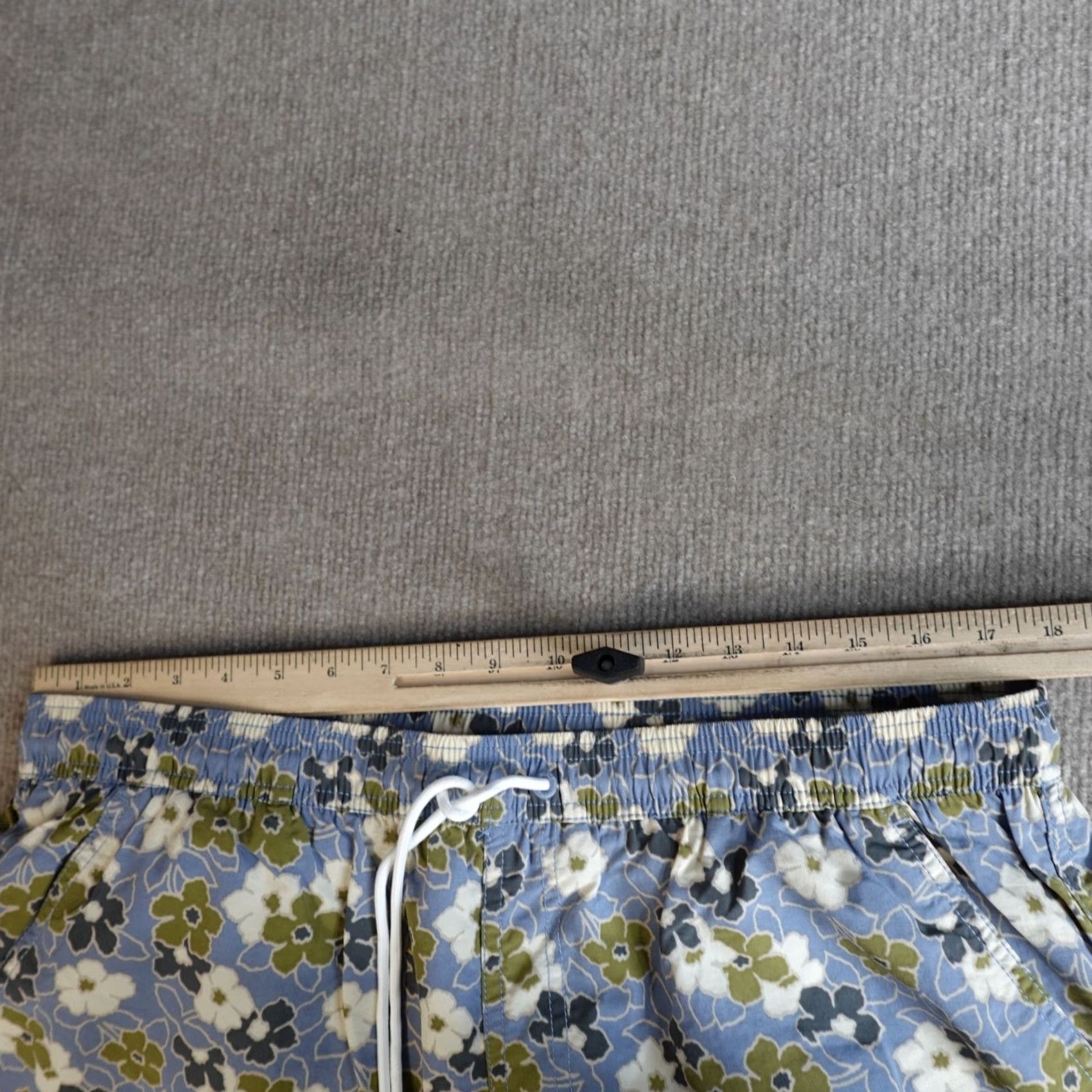 Katin Katin Mens Shorts XL Blue Floral All over Print Shorts Size US 36 / EU 52 - 3 Thumbnail