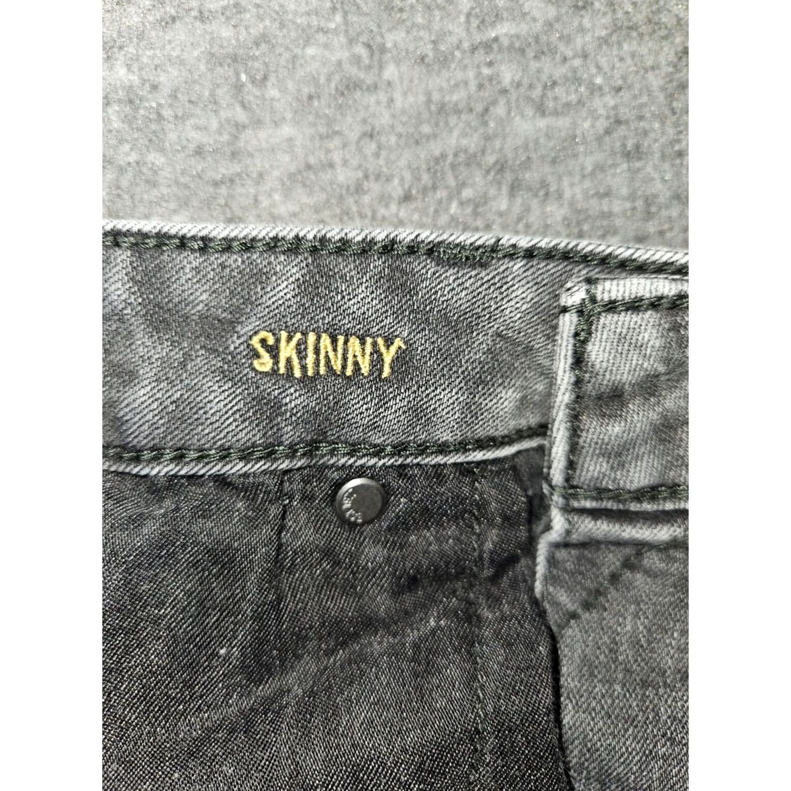 American Eagle Outfitters VINTAGE American Eagle Outfitters Jeans Men 33x29 Ankle Black Distressed Comfort Extreme Flex Denim 90s Grunge USA Size US 33 - 4 Thumbnail