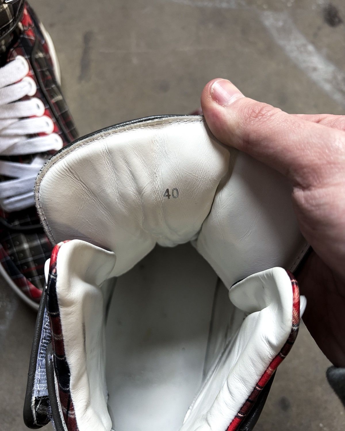 Givenchy S/S14 PLAID TYSON HIGH TOP Size US 7 / EU 40 - 8 Thumbnail