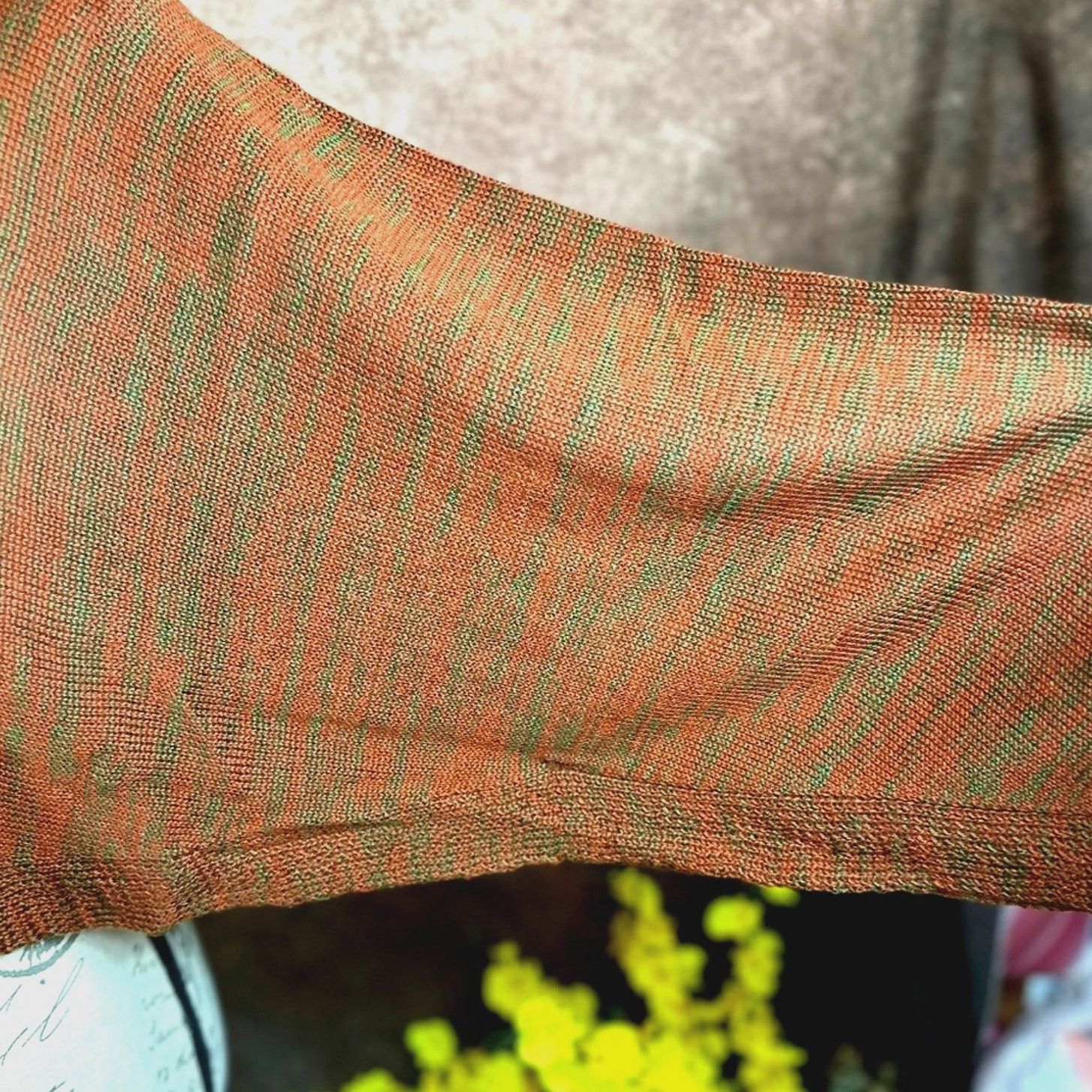Other Olivaceous Cropped Sweater/Shawl - Fall Harvest - size M/L Size M / US 6-8 / IT 42-44 - 9 Thumbnail