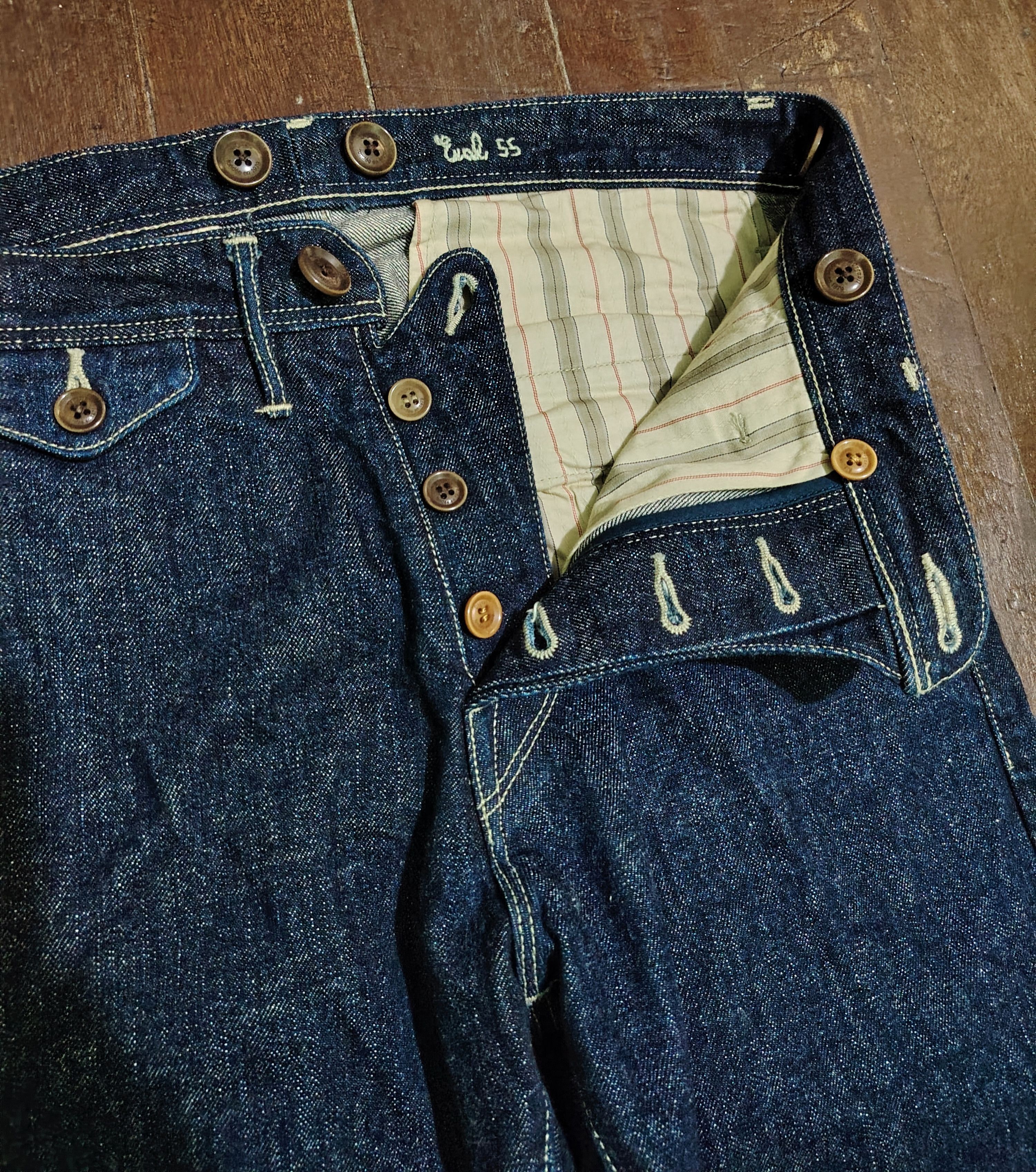 Orgueil ORGUEIL-STUDIO DARTISAN-Lot OR - 1006 Eral 55 - DenimTrouser Size US 31 - 6 Thumbnail