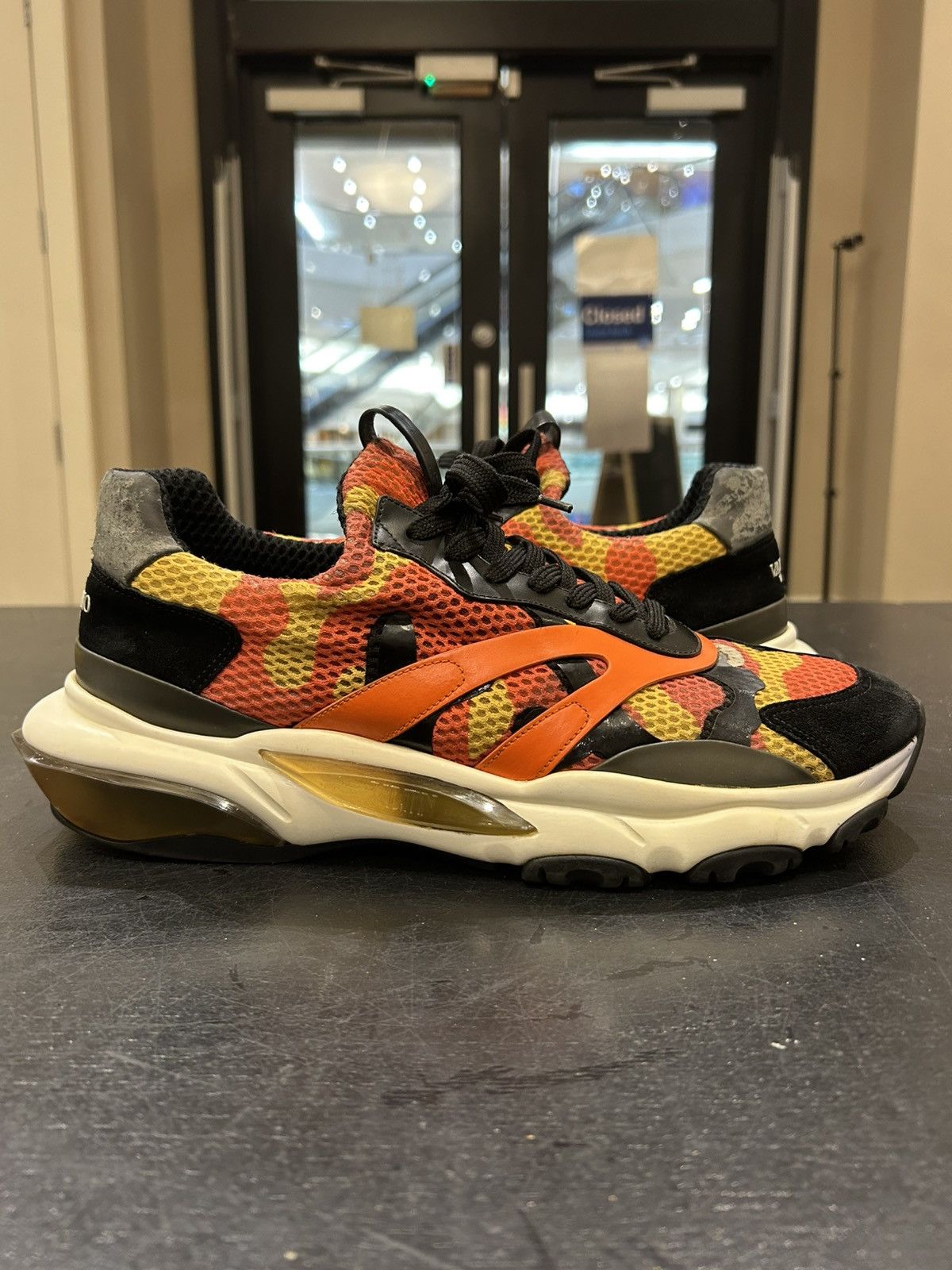Valentino Valentino Bounce Sneakers - Orange Camo Size US 13 / EU 46 - 2 Thumbnail