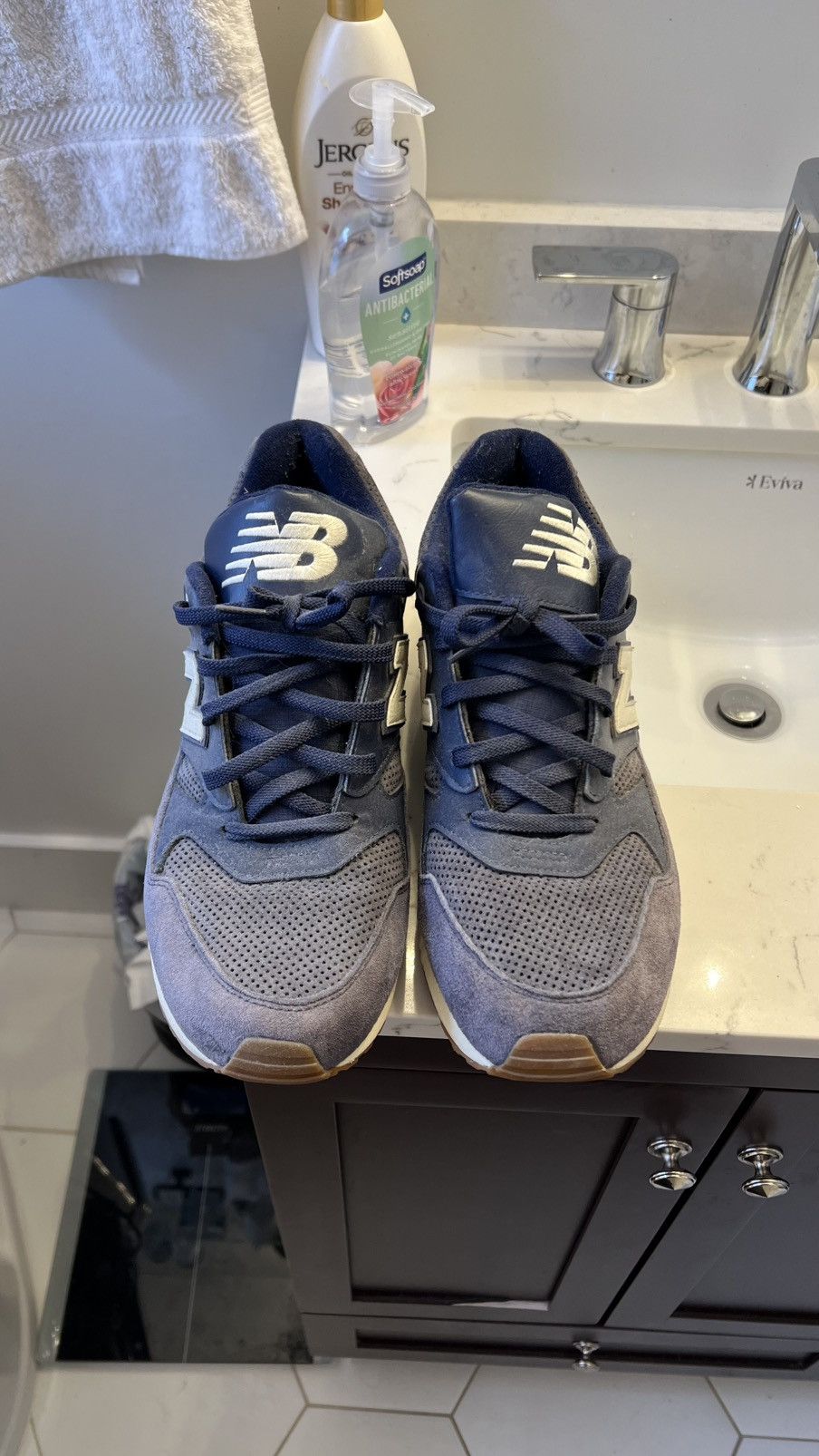 New Balance Navy blue gum sole new balance 530 encap Size US 12 / EU 45 - 2 Thumbnail