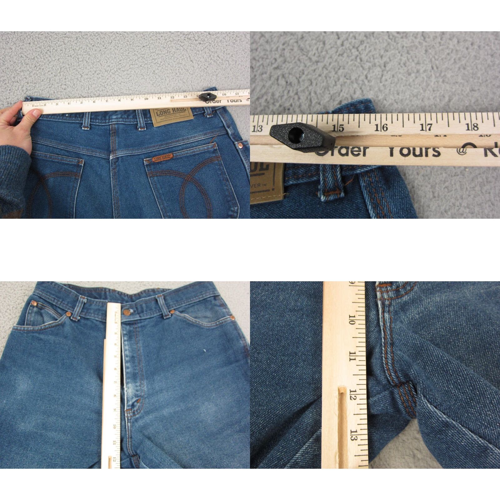 Vintage Vintage Long Haul Jeans Mens 31 x 28 Blue Bootcut Denim Cotton 80s 90s Scoville Made in USA Size US 31 - 8 Thumbnail