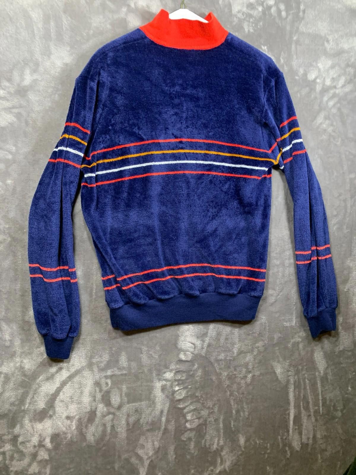 Designer Left Bank Corduroy Vntg Shirt Men’s L Striped Surf 80s (105) Size US L / EU 52-54 / 3 - 8 Thumbnail