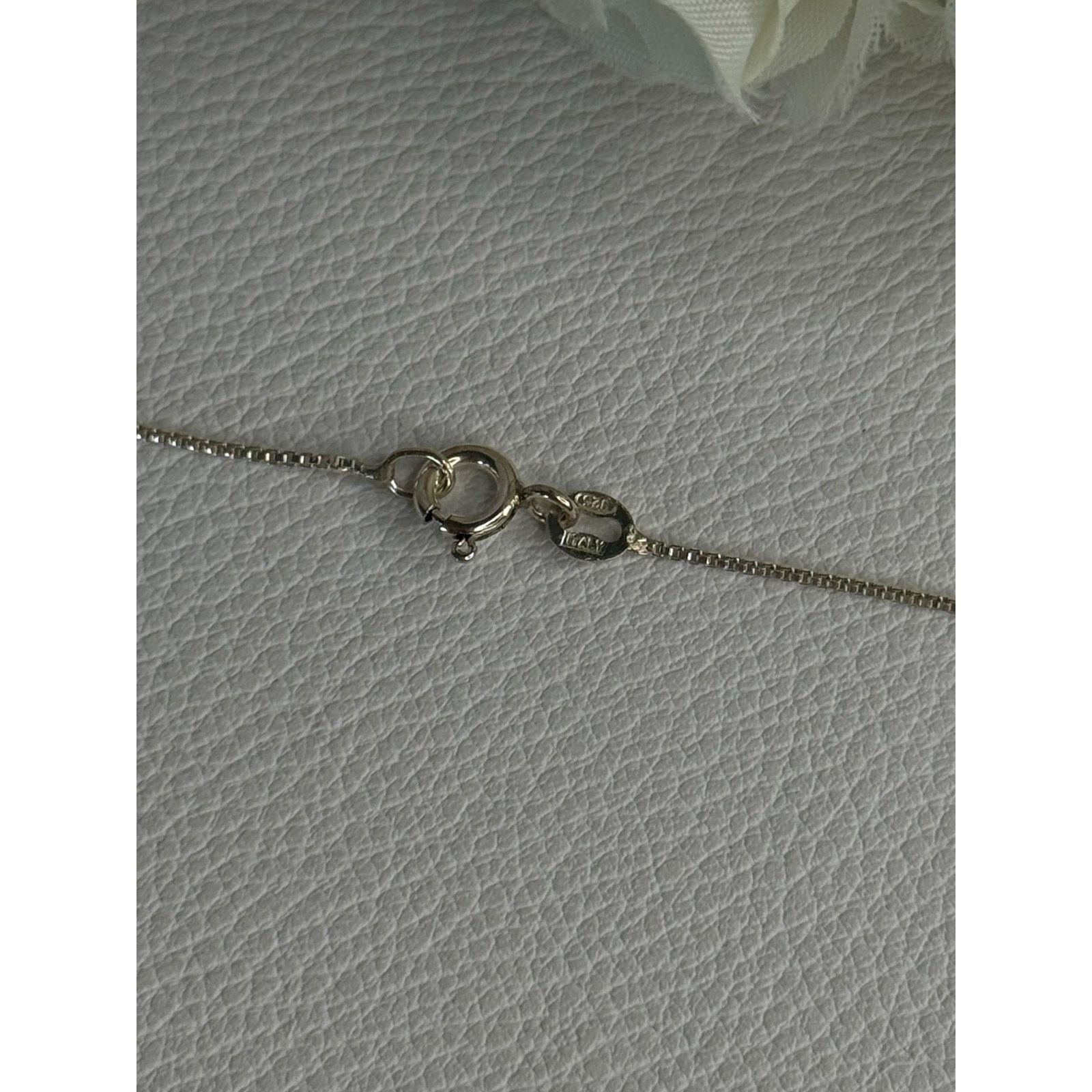 Jewelry 925 STERLING SILVER AMETHYST FLOWER NECKLACE LENGTH 20 INCH Size ONE SIZE - 4 Thumbnail