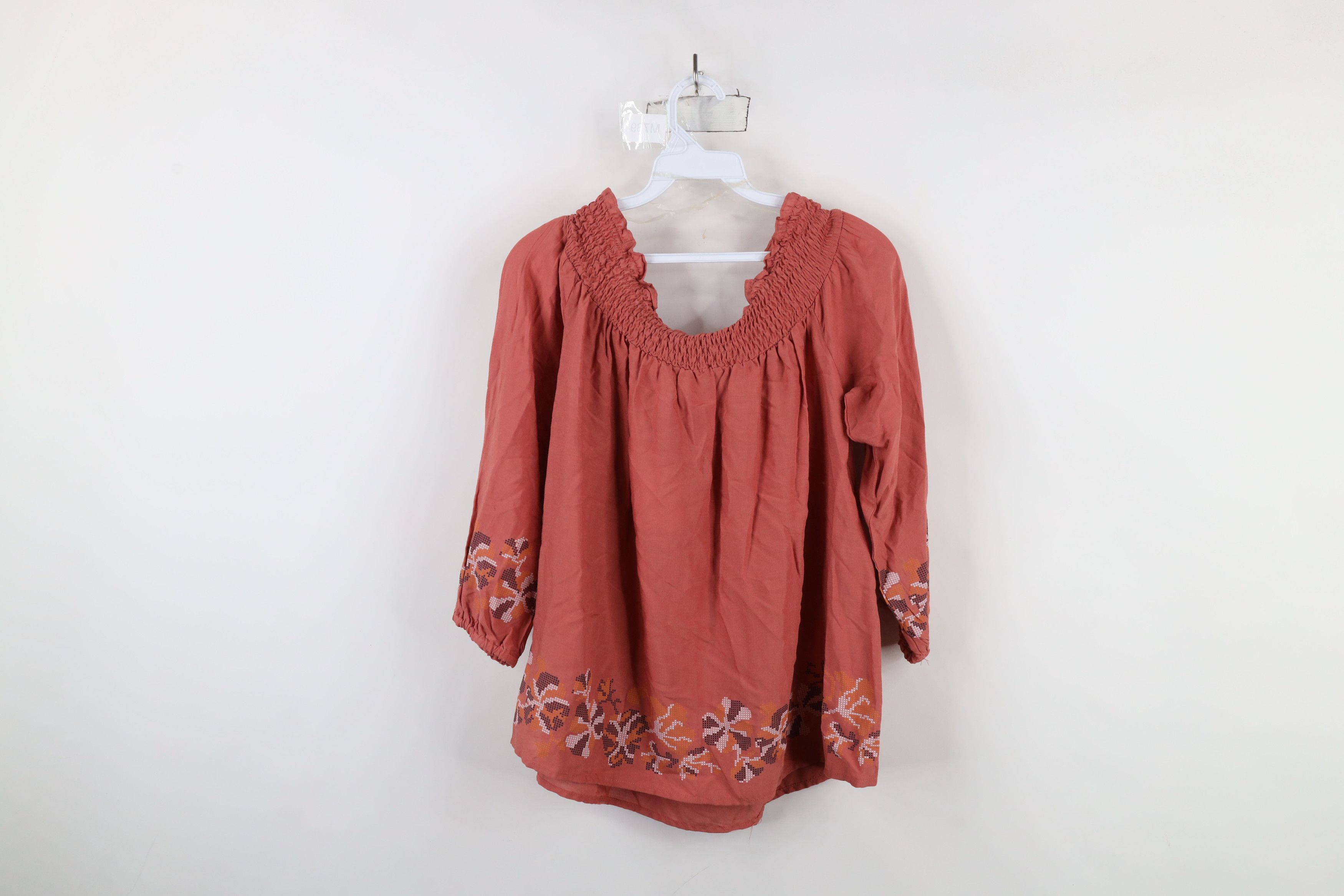 Vintage Deadstock Y2K Country Primitive Ruffled Blouse Top Shirt Size M / US 6-8 / IT 42-44 - 10 Thumbnail