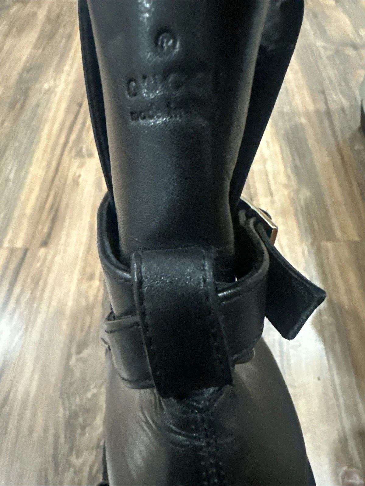 Gucci Gucci Jodhpur Boots Black Leather 12 Buckle Strap Size US 12 / EU 45 - 6 Thumbnail