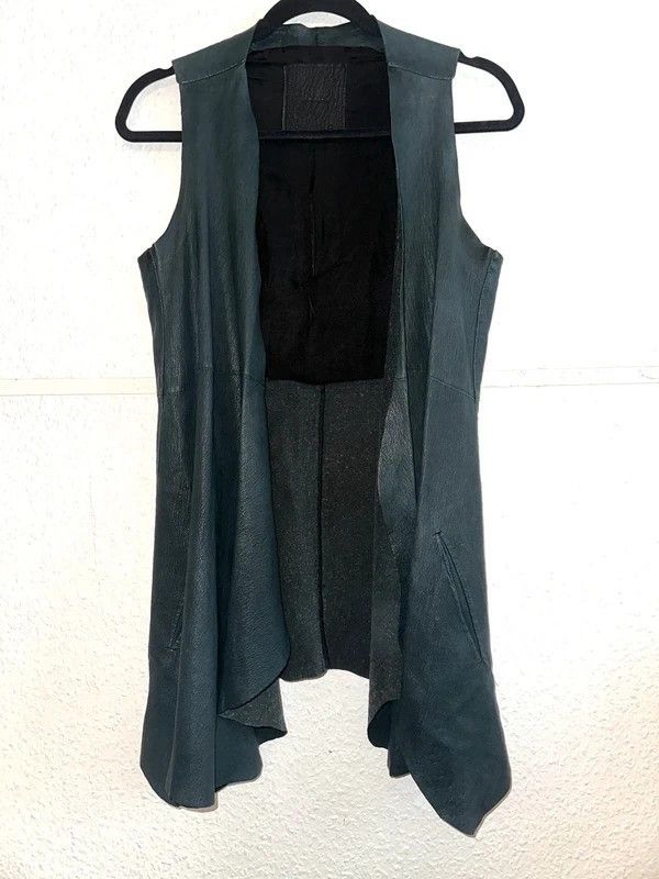 10sei0otto Unique long avantgarde leather vest Size S / US 4 / IT 40 - 2 Thumbnail