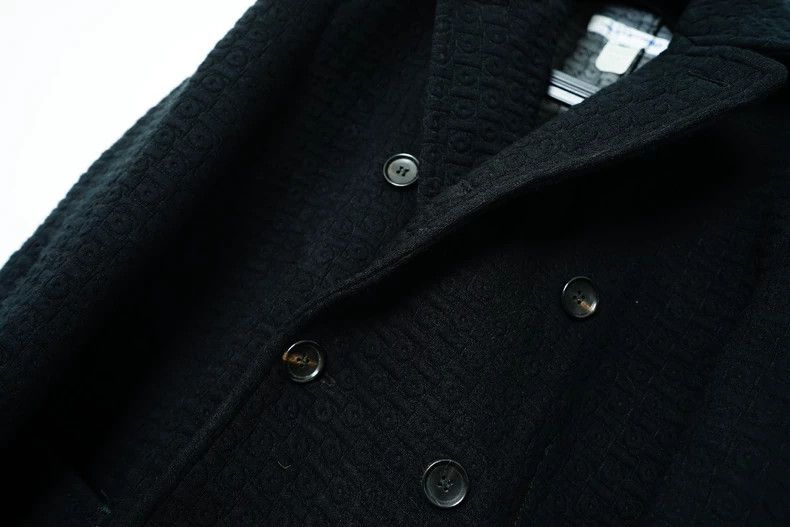 Comme des Garcons Comme des Garcons Waffle check double-breasted coat Size S / US 4 / IT 40 - 5 Thumbnail
